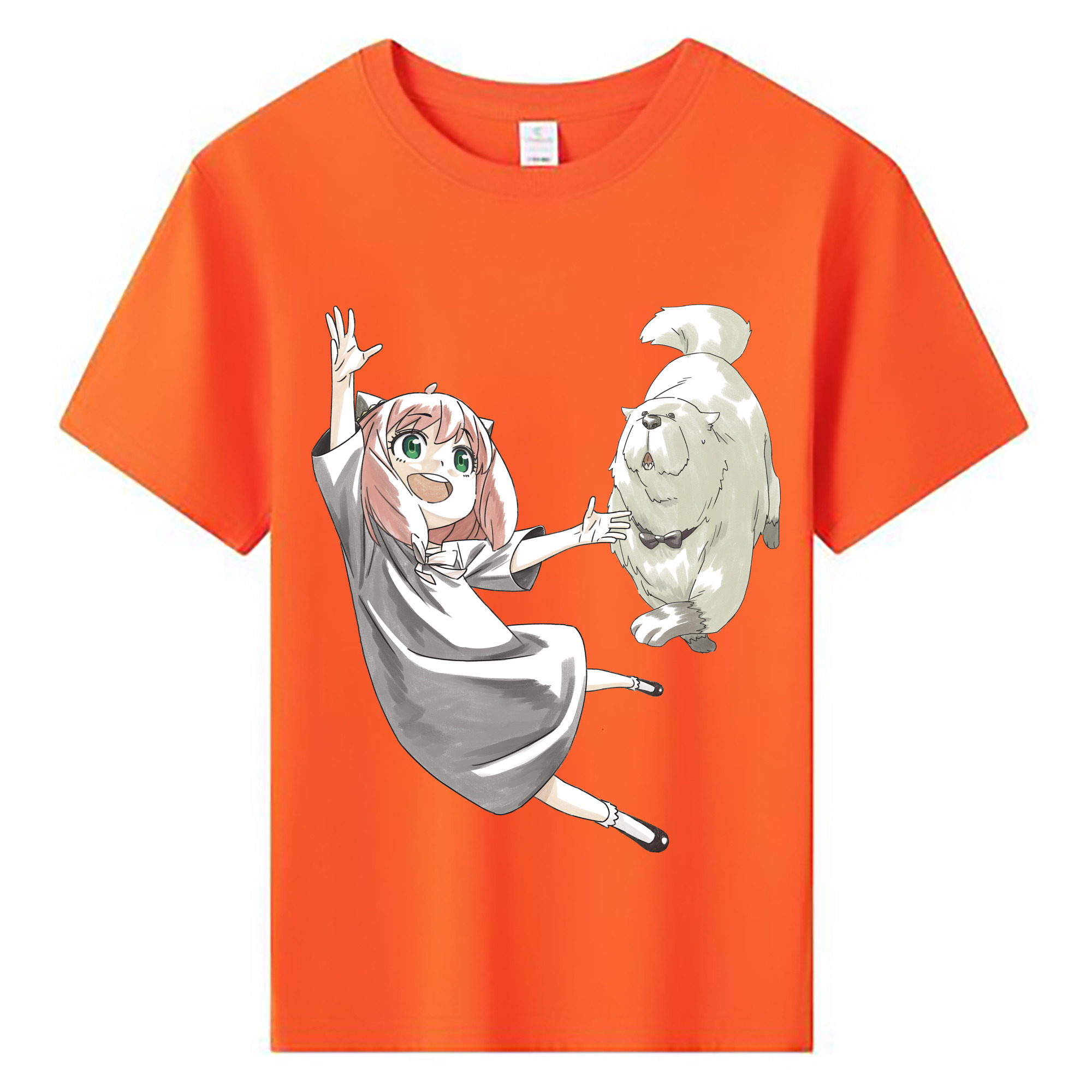 （画像用） SPY×FAMILY间谍家家酒 綿100％キッズTシャツ（フロントプリント）