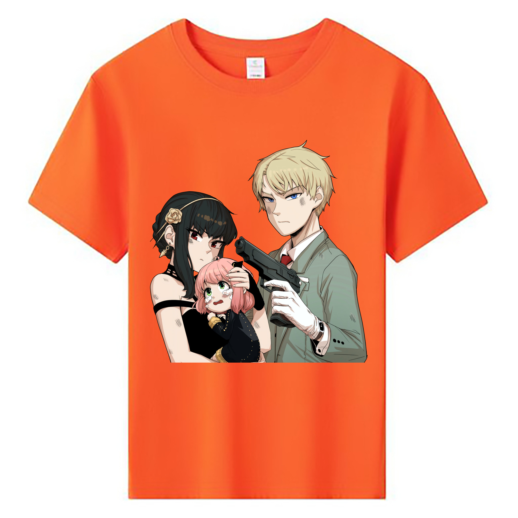 （画像用） SPY×FAMILY间谍家家酒 綿100％キッズTシャツ（フロントプリント）