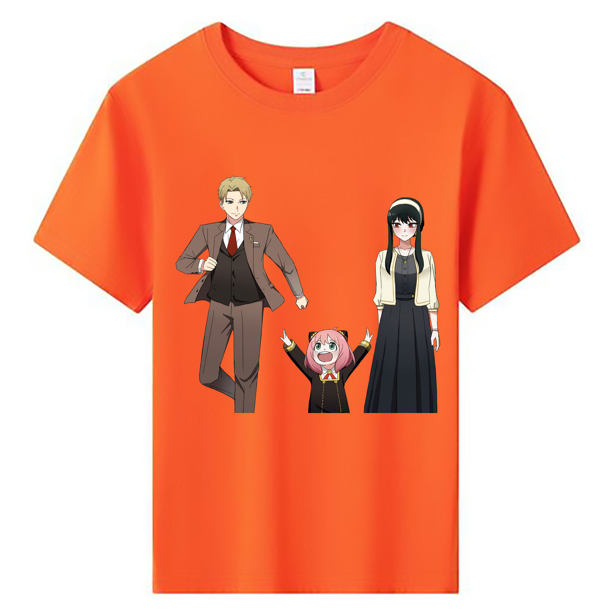 （画像用） SPY×FAMILY间谍家家酒 綿100％キッズTシャツ（フロントプリント）