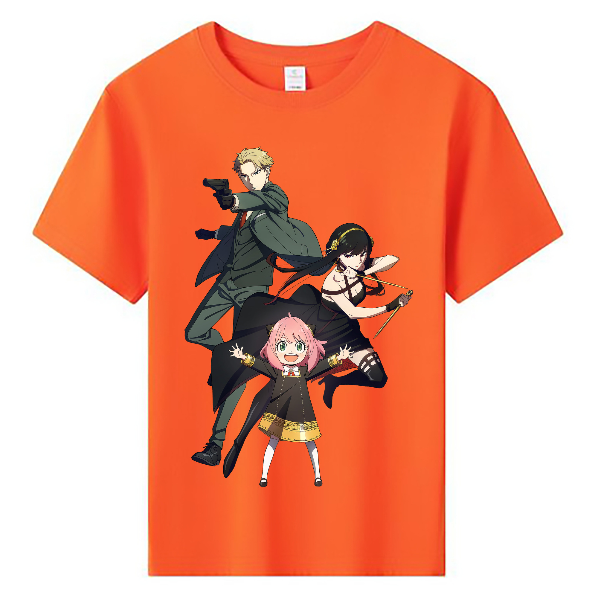 （画像用） SPY×FAMILY间谍家家酒 綿100％キッズTシャツ（フロントプリント）