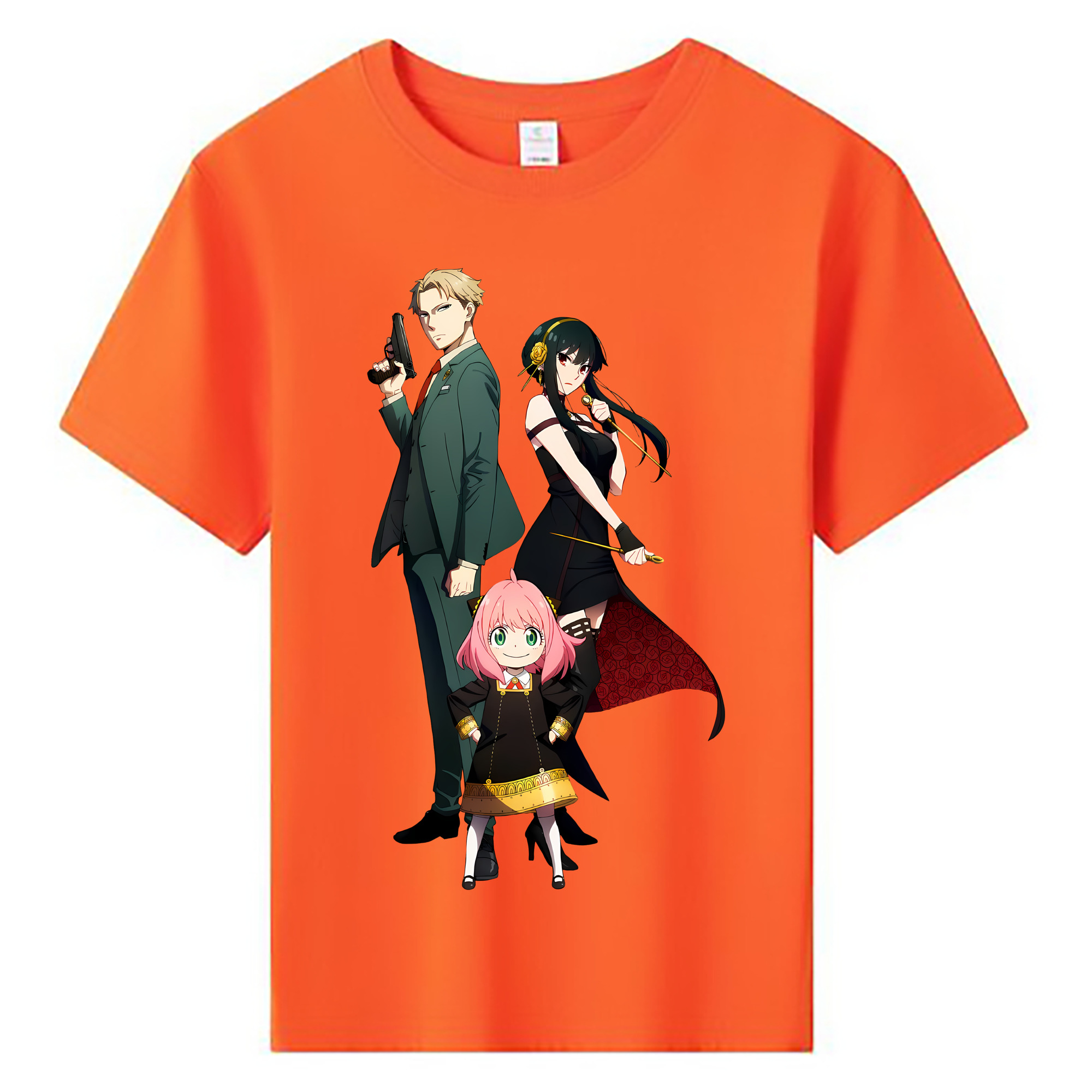 （画像用） SPY×FAMILY间谍家家酒 綿100％キッズTシャツ（フロントプリント）