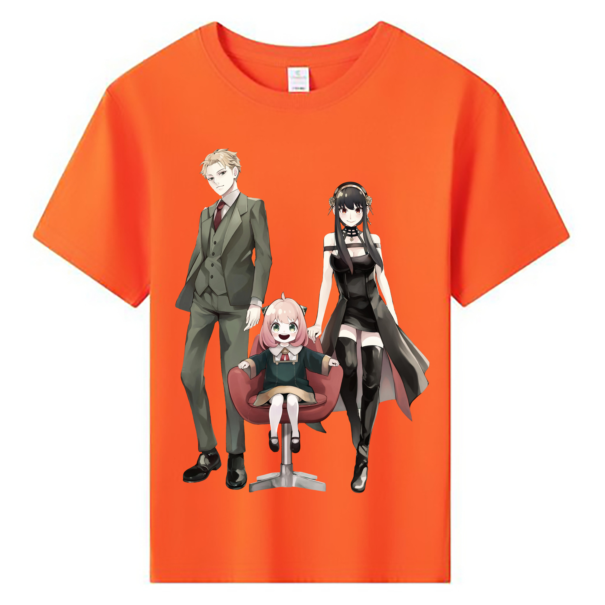 （画像用） SPY×FAMILY间谍家家酒 綿100％キッズTシャツ（フロントプリント）