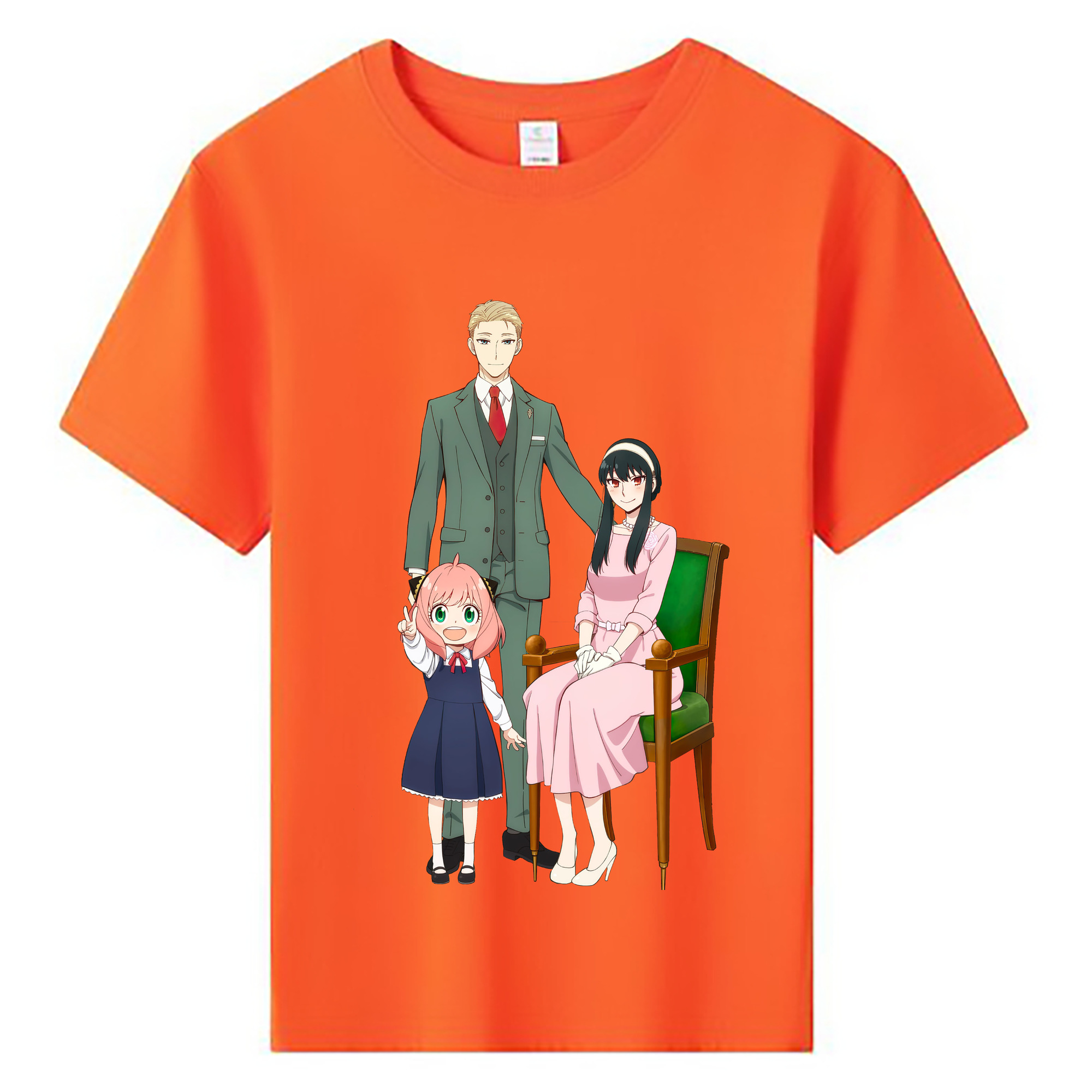 （画像用） SPY×FAMILY间谍家家酒 綿100％キッズTシャツ（フロントプリント）
