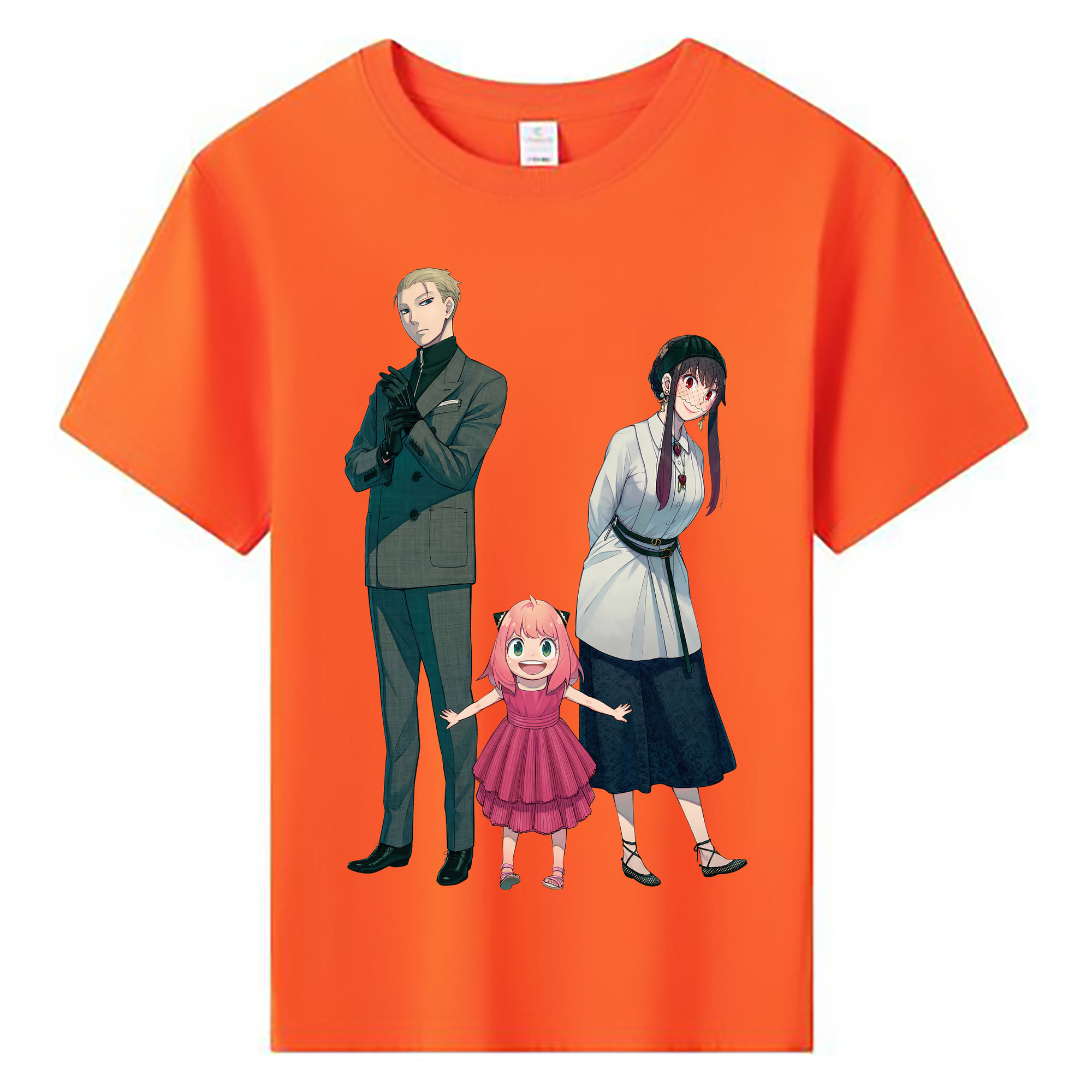 （画像用） SPY×FAMILY间谍家家酒 綿100％キッズTシャツ（フロントプリント）