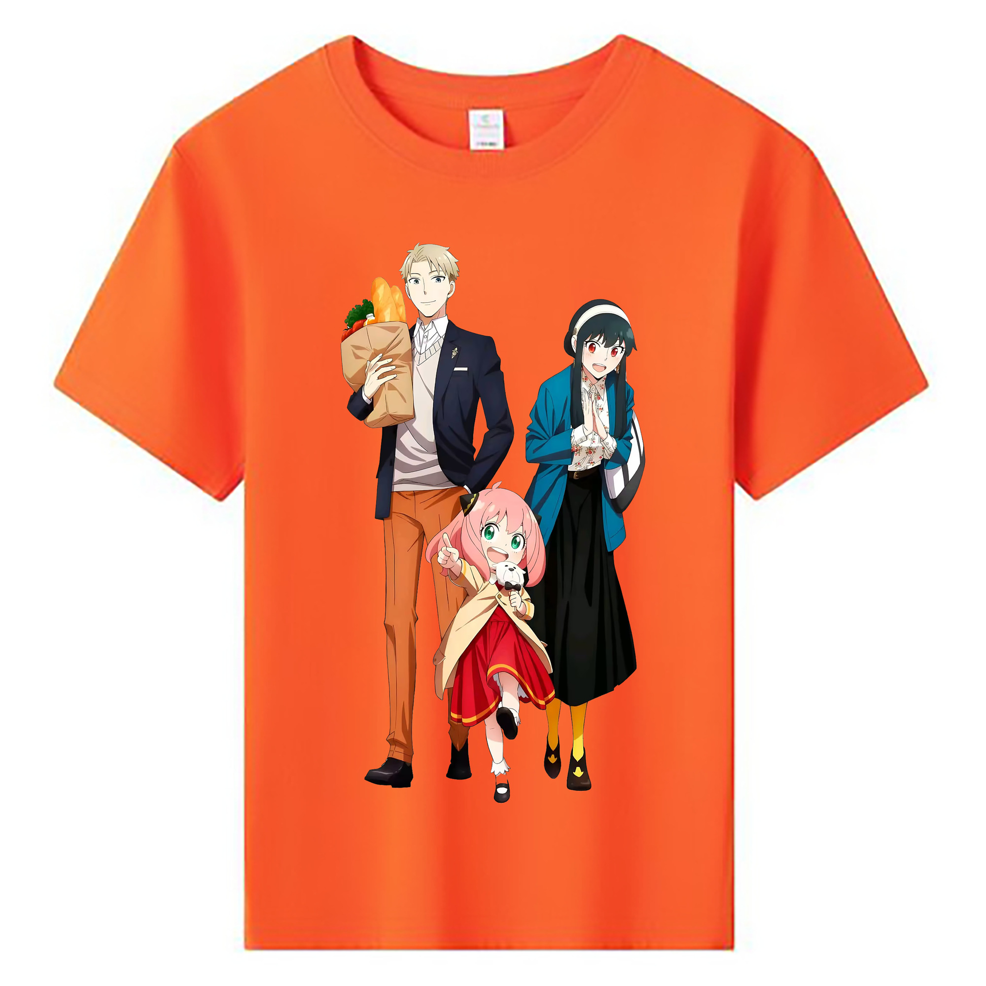 （画像用） SPY×FAMILY间谍家家酒 綿100％キッズTシャツ（フロントプリント）