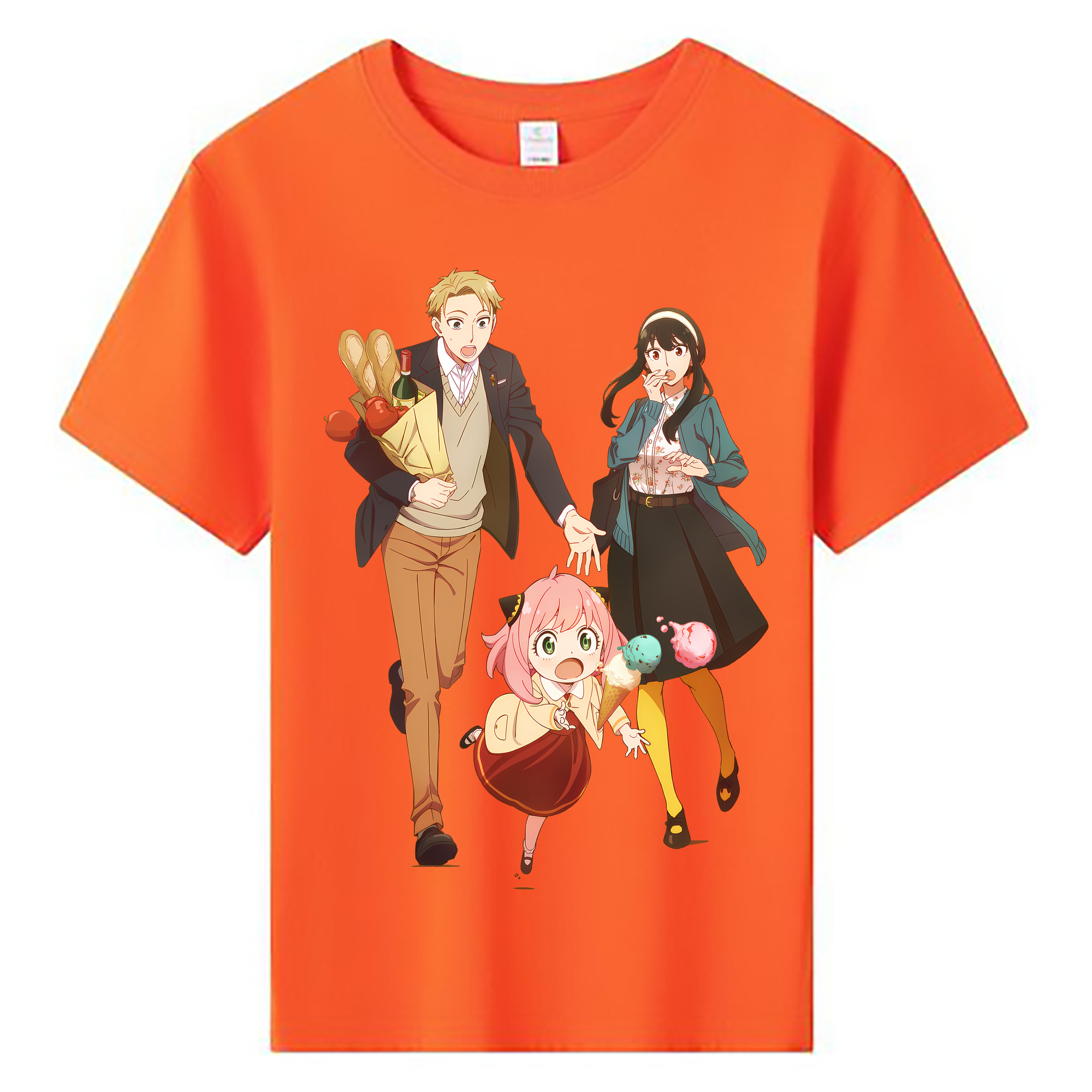 （画像用） SPY×FAMILY间谍家家酒 綿100％キッズTシャツ（フロントプリント）
