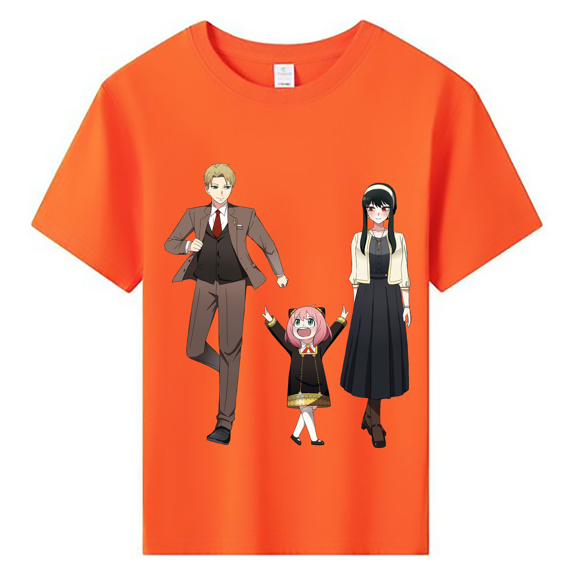 （画像用） SPY×FAMILY间谍家家酒 綿100％キッズTシャツ（フロントプリント）