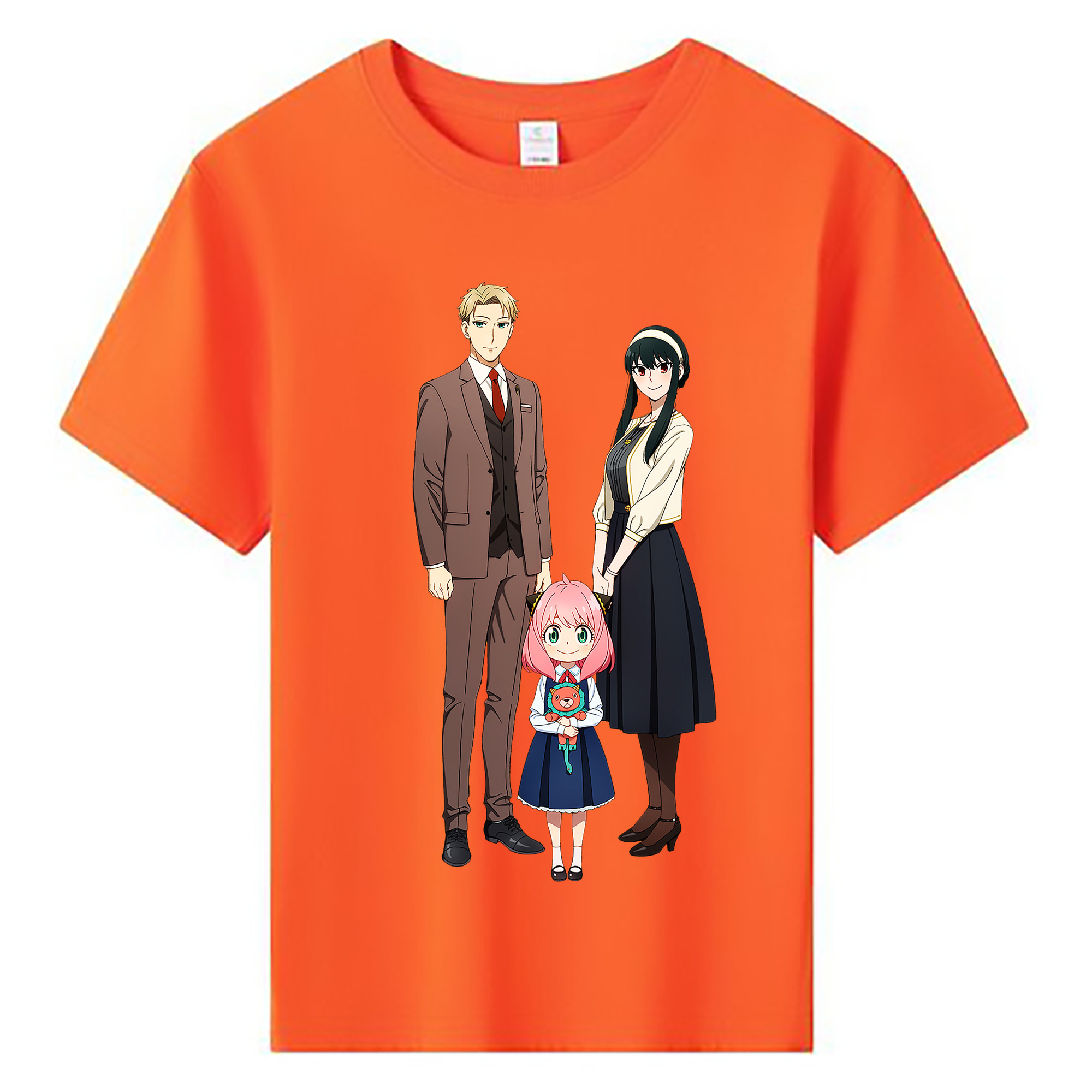 （画像用） SPY×FAMILY间谍家家酒 綿100％キッズTシャツ（フロントプリント）