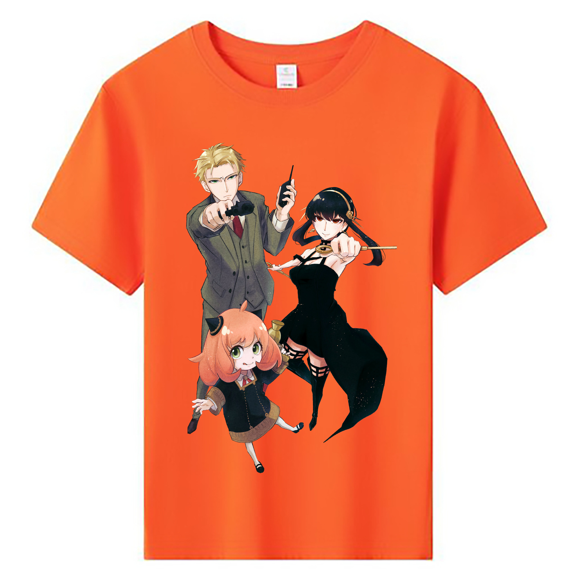 （画像用） SPY×FAMILY间谍家家酒 綿100％キッズTシャツ（フロントプリント）