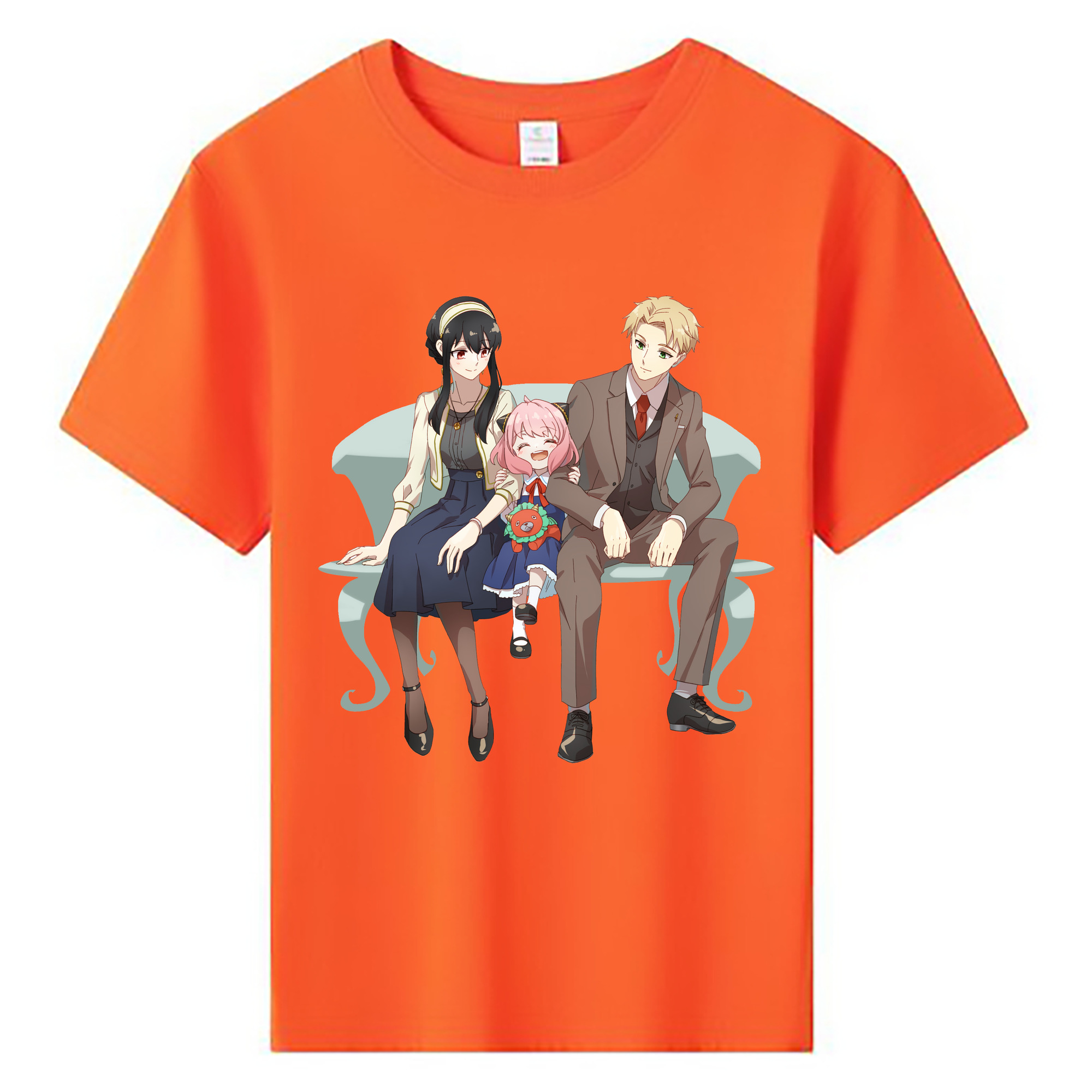（画像用） SPY×FAMILY间谍家家酒 綿100％キッズTシャツ（フロントプリント）
