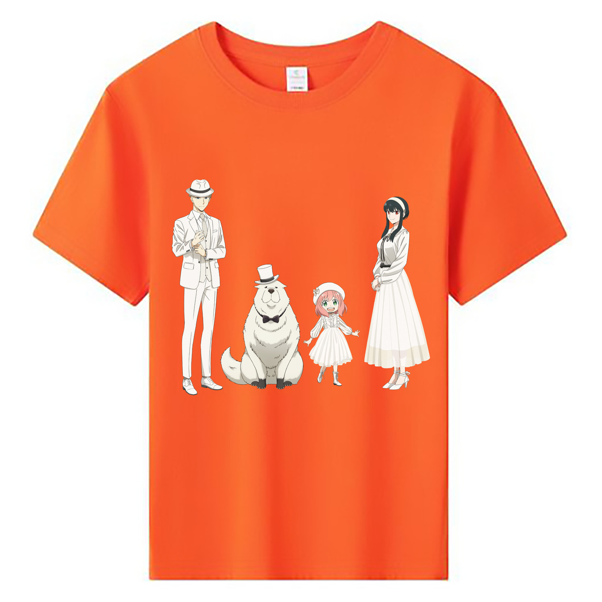 （画像用） SPY×FAMILY间谍家家酒 綿100％キッズTシャツ（フロントプリント）