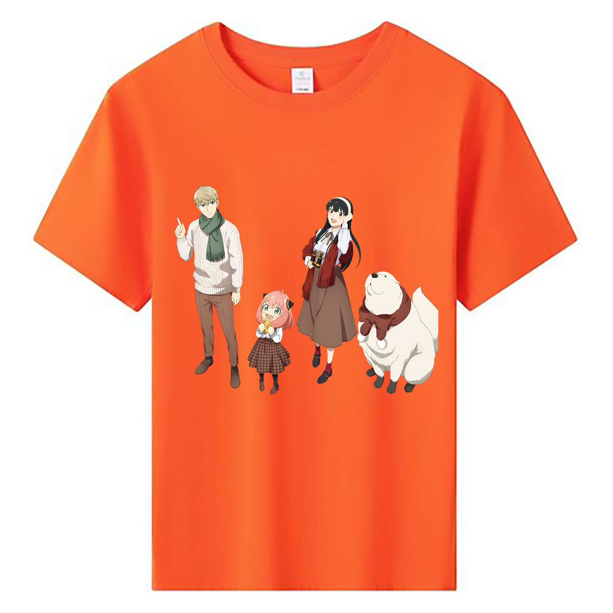 （画像用） SPY×FAMILY间谍家家酒 綿100％キッズTシャツ（フロントプリント）