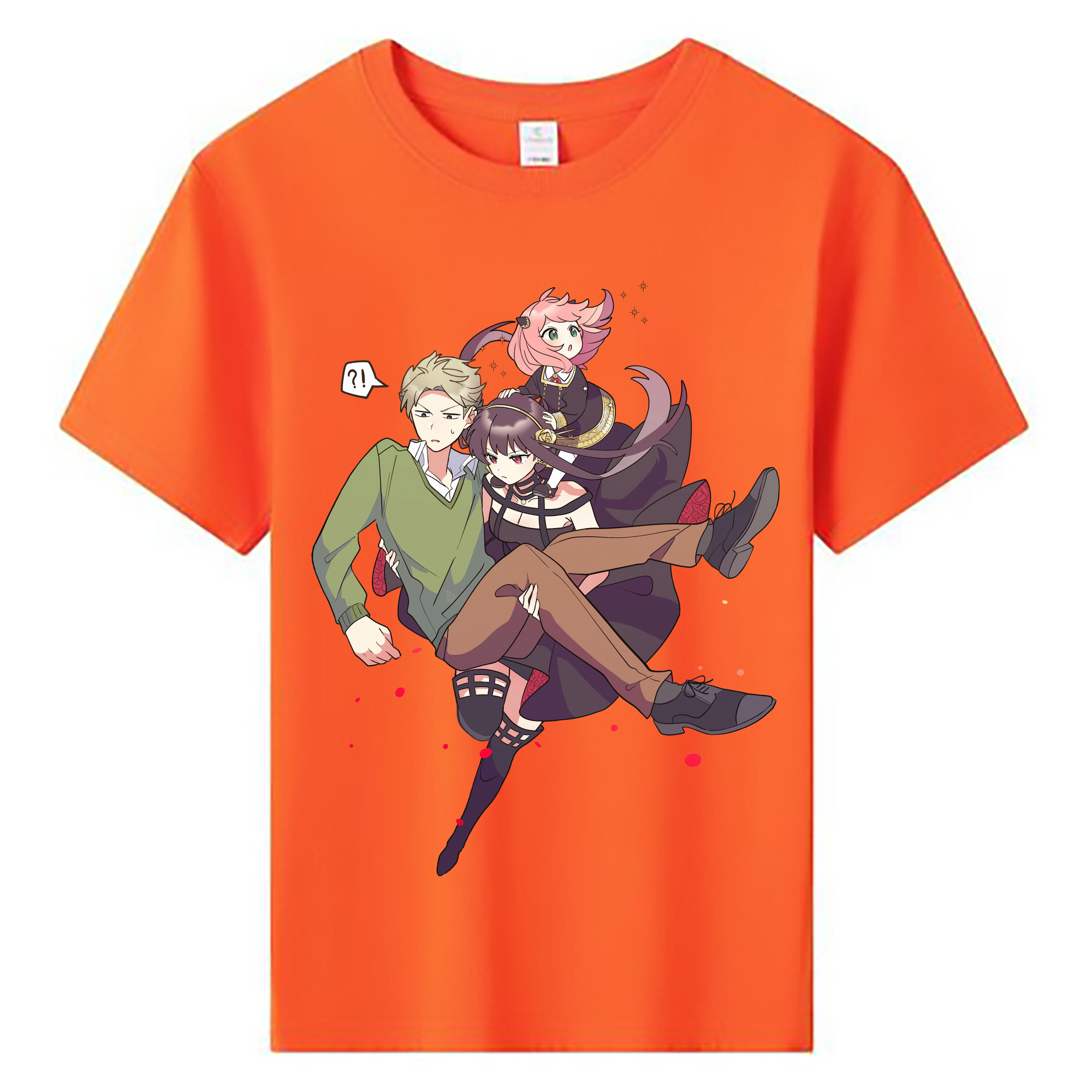 （画像用） SPY×FAMILY间谍家家酒 綿100％キッズTシャツ（フロントプリント）