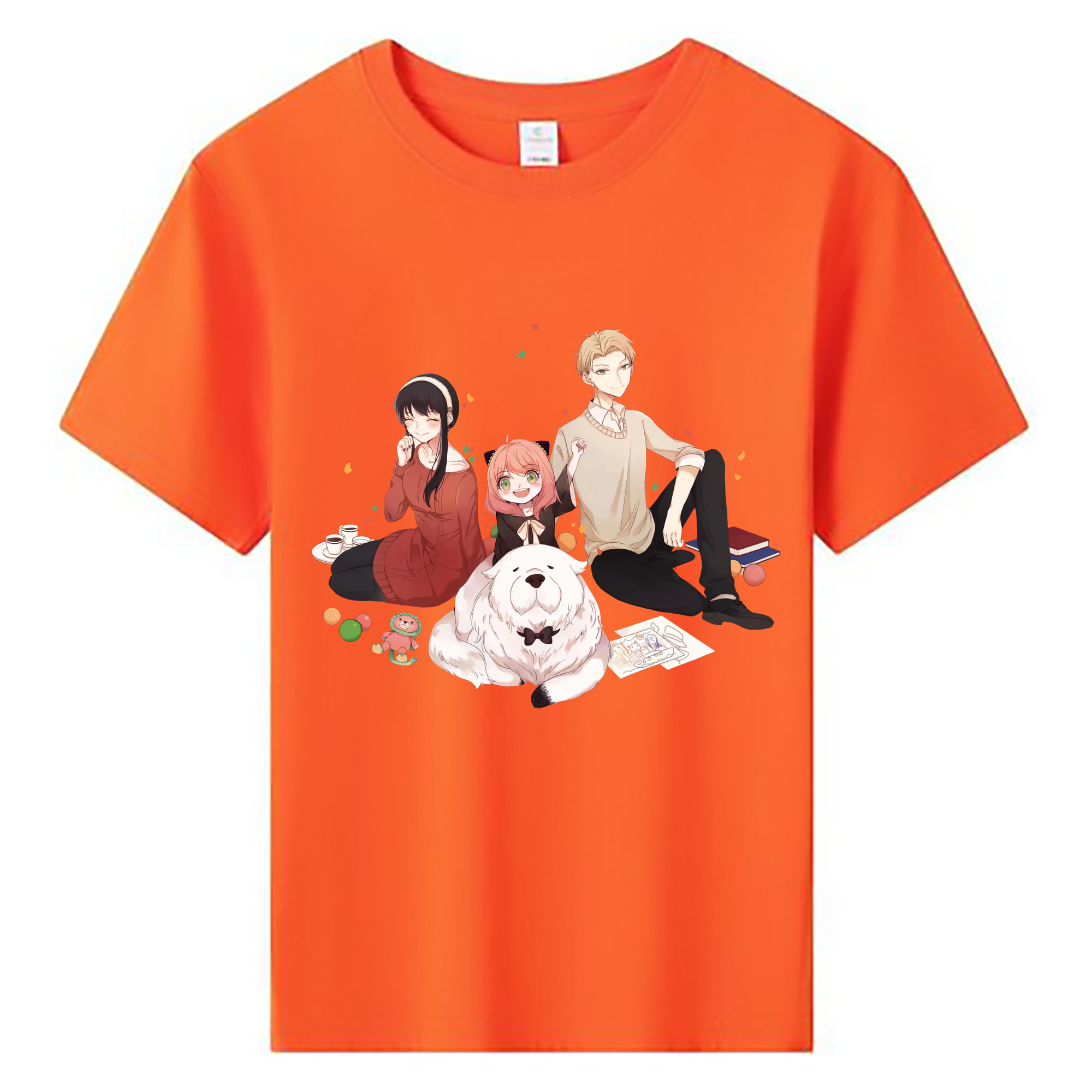 （画像用） SPY×FAMILY间谍家家酒 綿100％キッズTシャツ（フロントプリント）