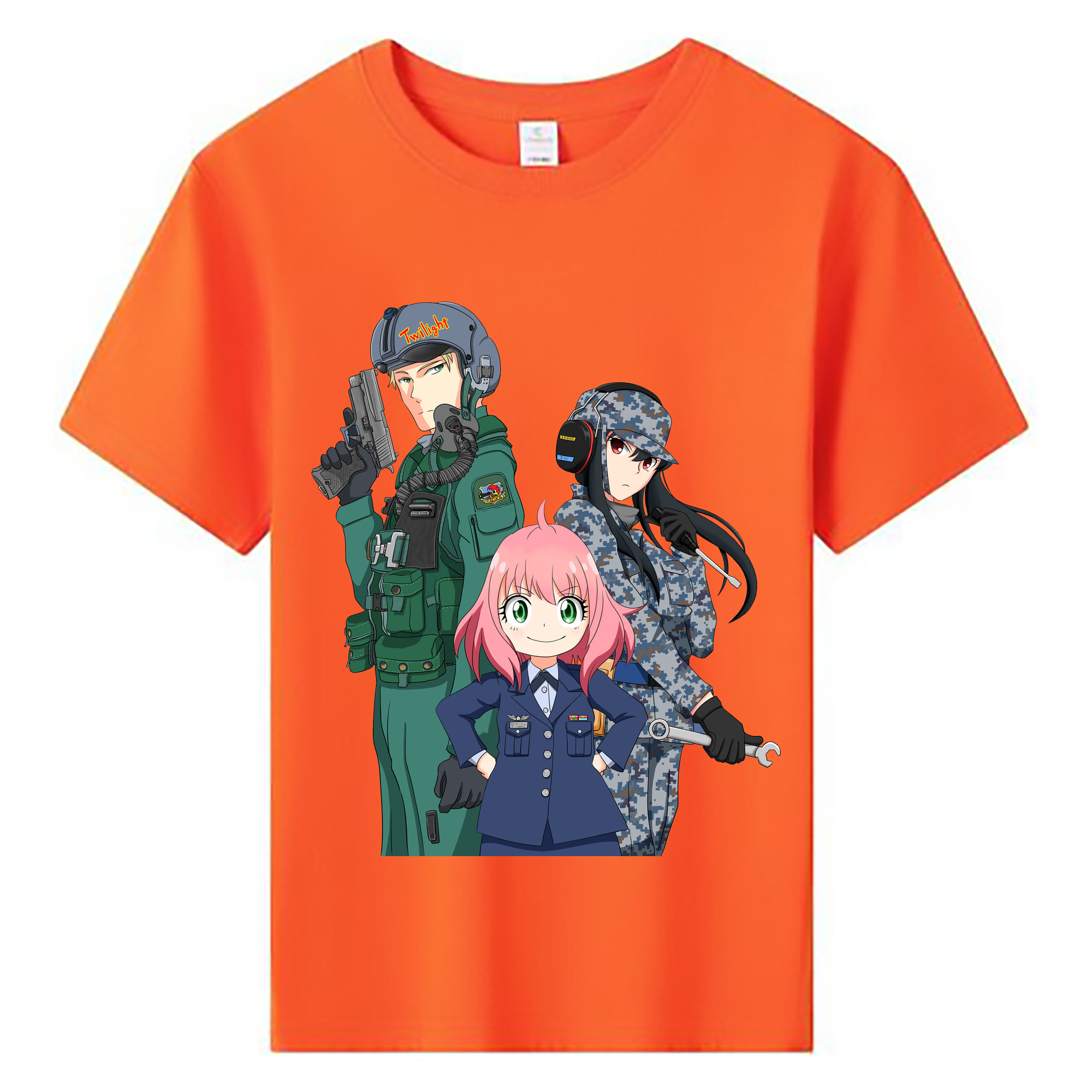 （画像用） SPY×FAMILY间谍家家酒 綿100％キッズTシャツ（フロントプリント）