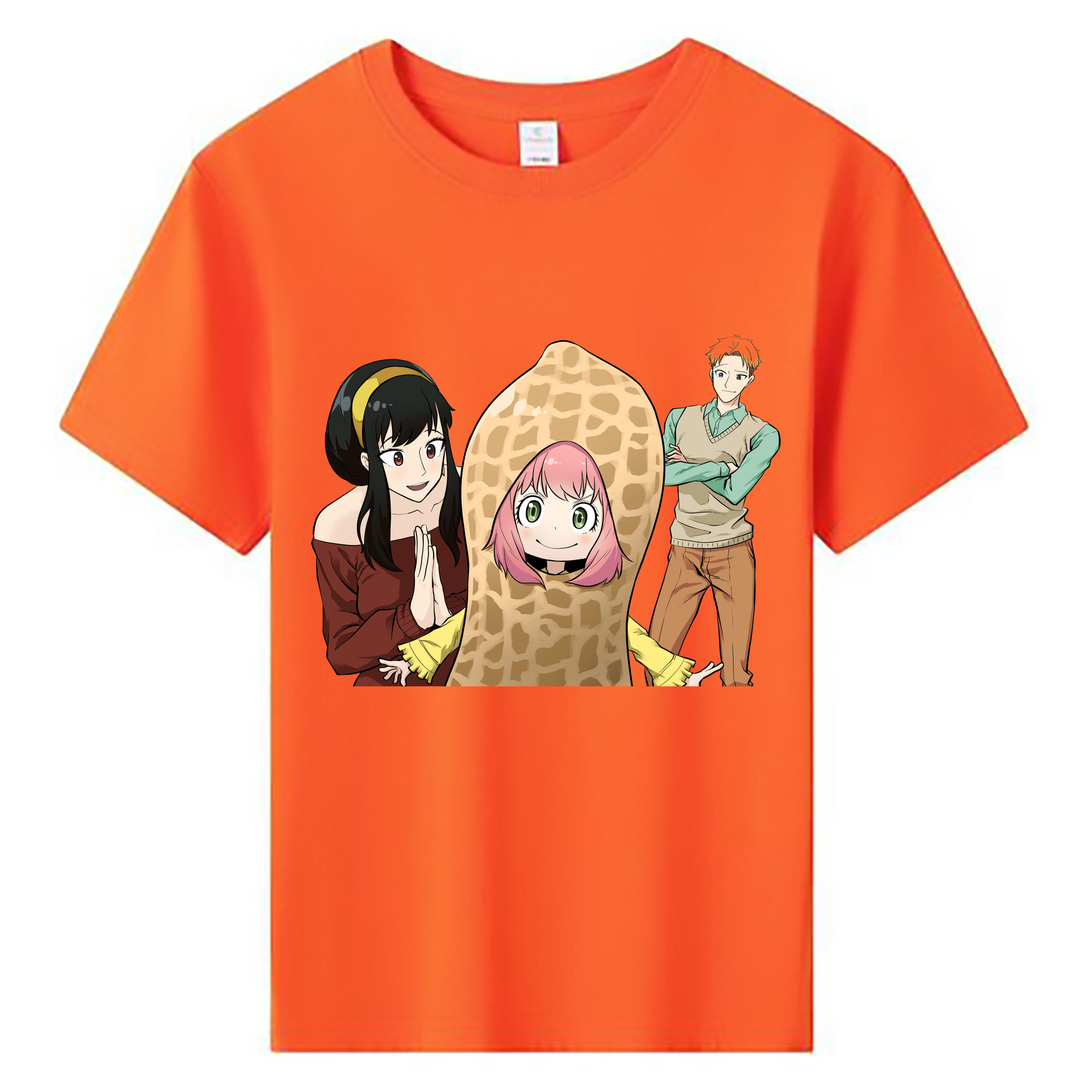 （画像用） SPY×FAMILY间谍家家酒 綿100％キッズTシャツ（フロントプリント）