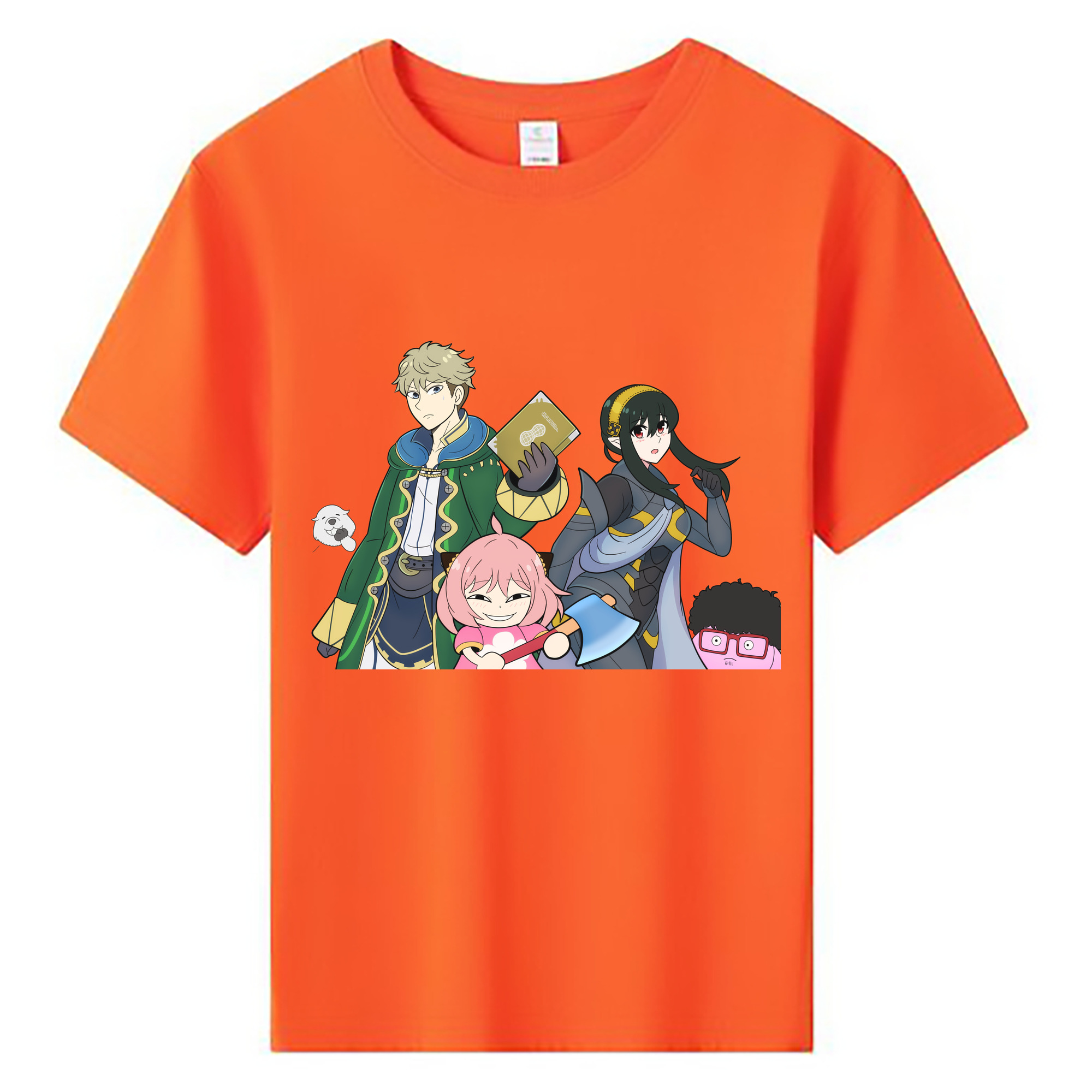 （画像用） SPY×FAMILY间谍家家酒 綿100％キッズTシャツ（フロントプリント）