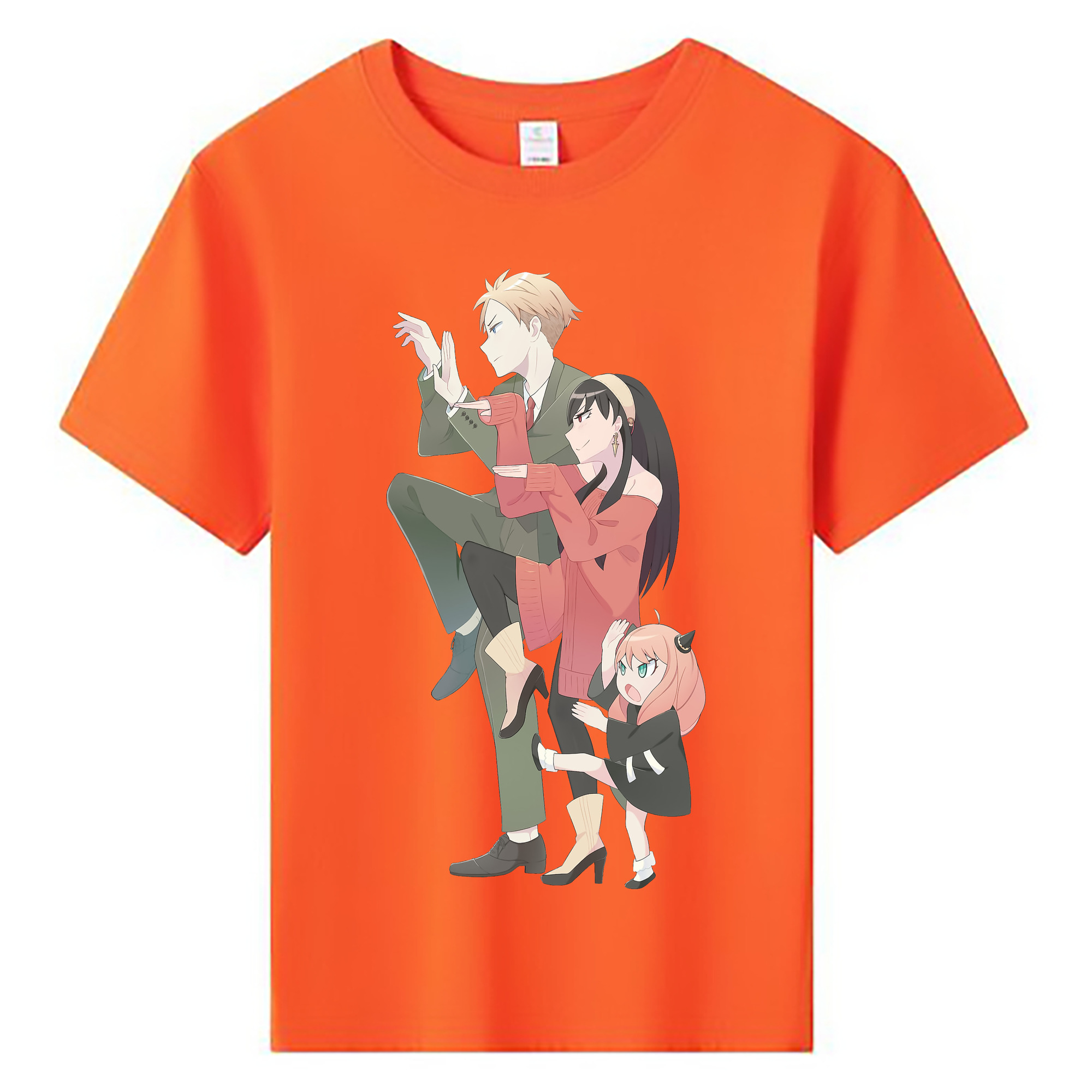 （画像用） SPY×FAMILY间谍家家酒 綿100％キッズTシャツ（フロントプリント）