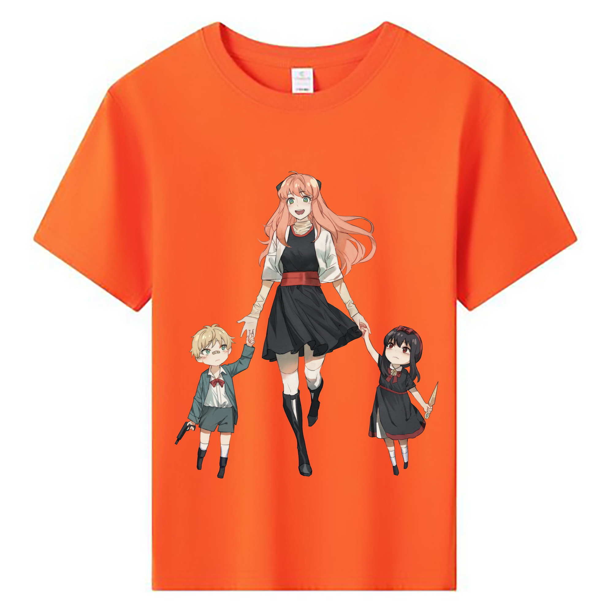（画像用） SPY×FAMILY间谍家家酒 綿100％キッズTシャツ（フロントプリント）