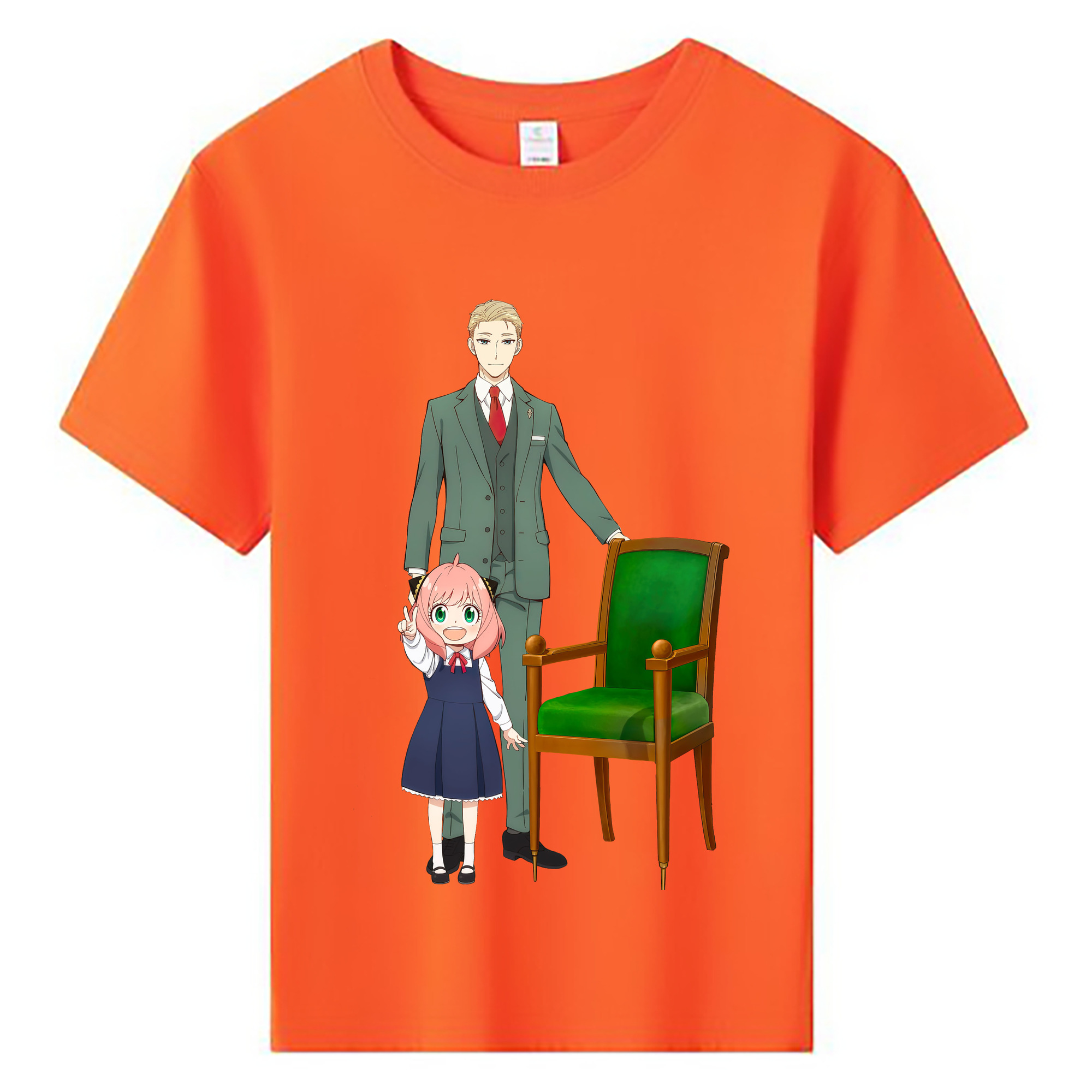 （画像用） SPY×FAMILY间谍家家酒 綿100％キッズTシャツ（フロントプリント）
