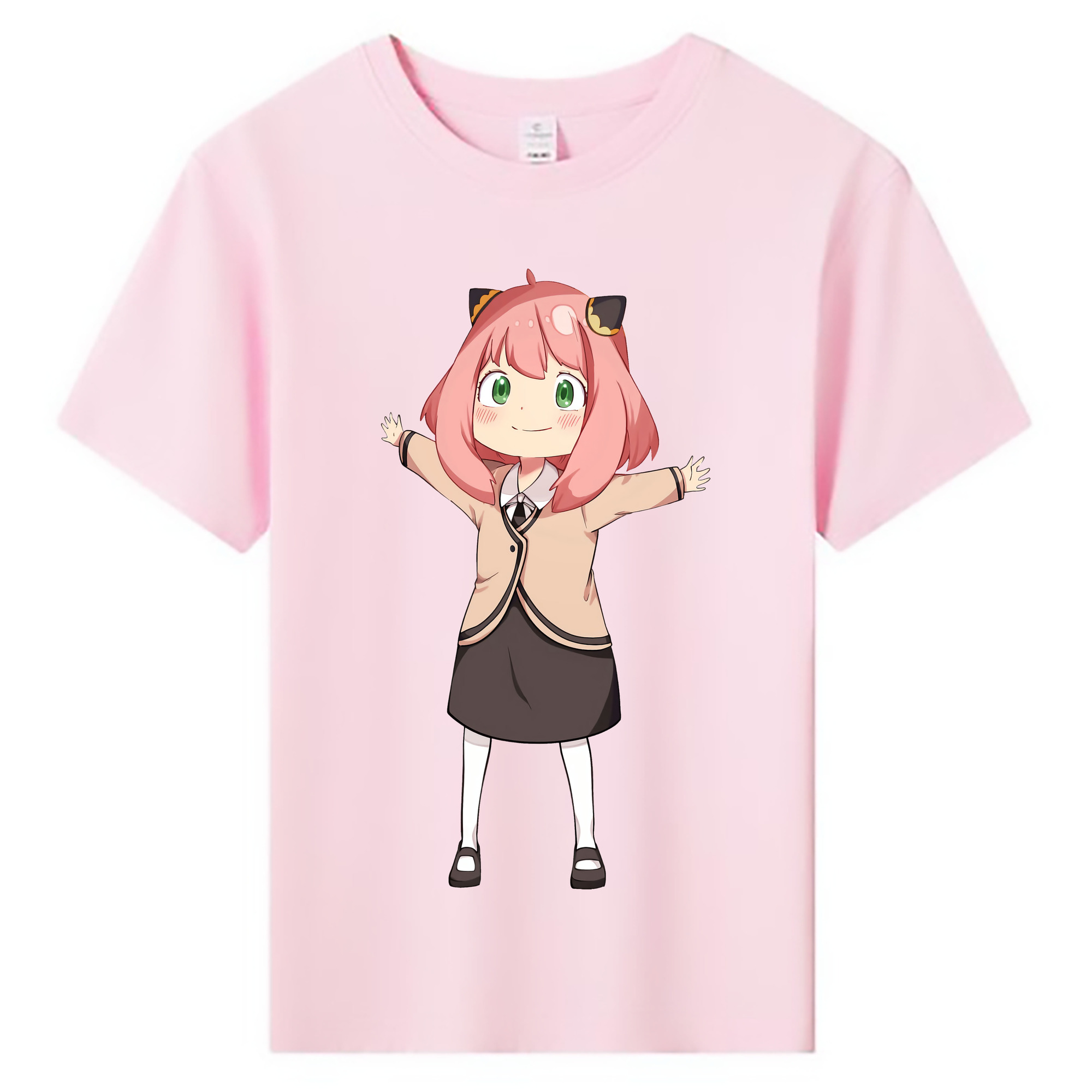 （画像用） SPY×FAMILY间谍家家酒 綿100％キッズTシャツ（フロントプリント）