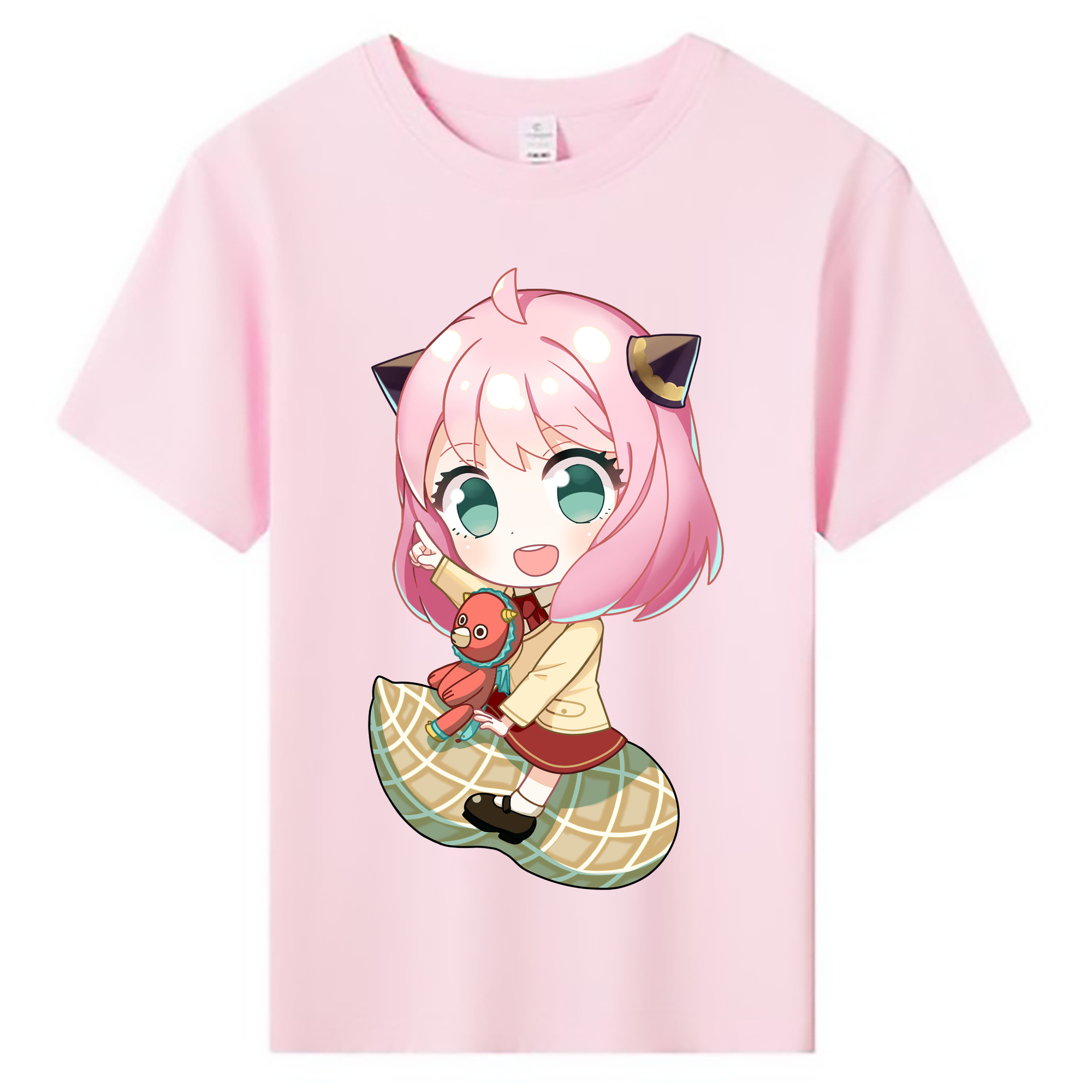 （画像用） SPY×FAMILY间谍家家酒 綿100％キッズTシャツ（フロントプリント）