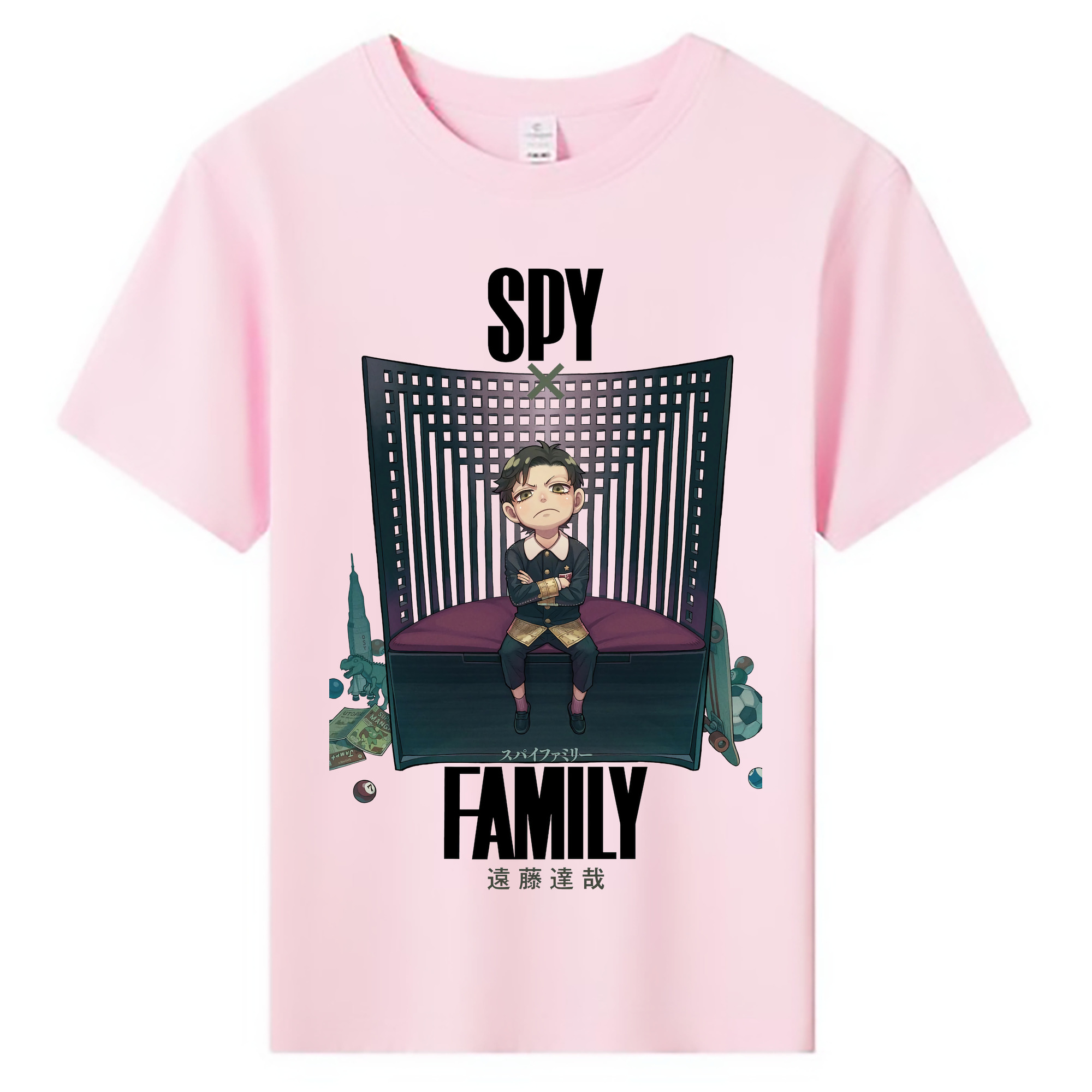 （画像用） SPY×FAMILY间谍家家酒 綿100％キッズTシャツ（フロントプリント）