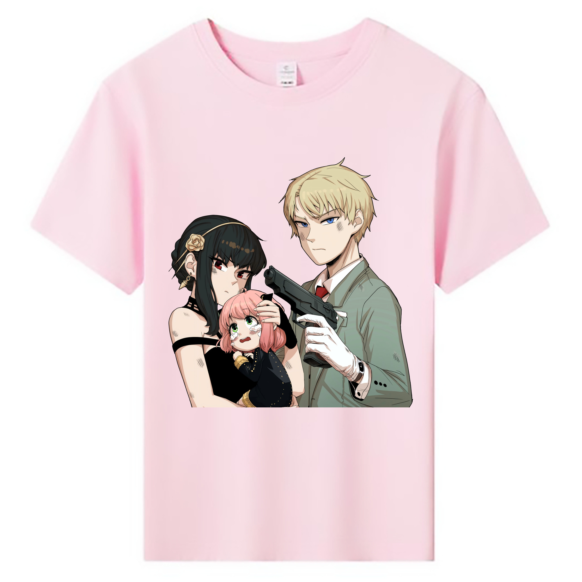 （画像用） SPY×FAMILY间谍家家酒 綿100％キッズTシャツ（フロントプリント）