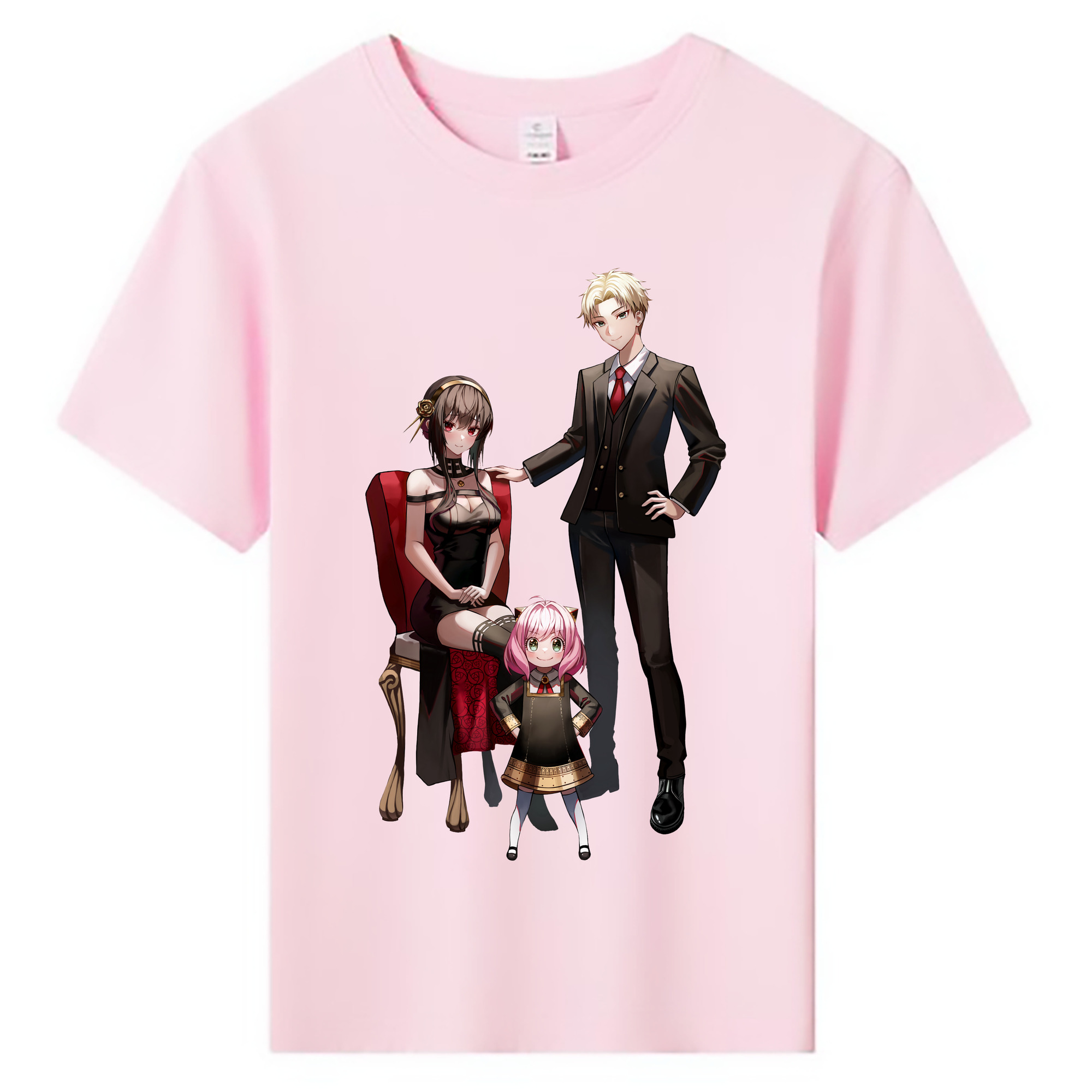 （画像用） SPY×FAMILY间谍家家酒 綿100％キッズTシャツ（フロントプリント）