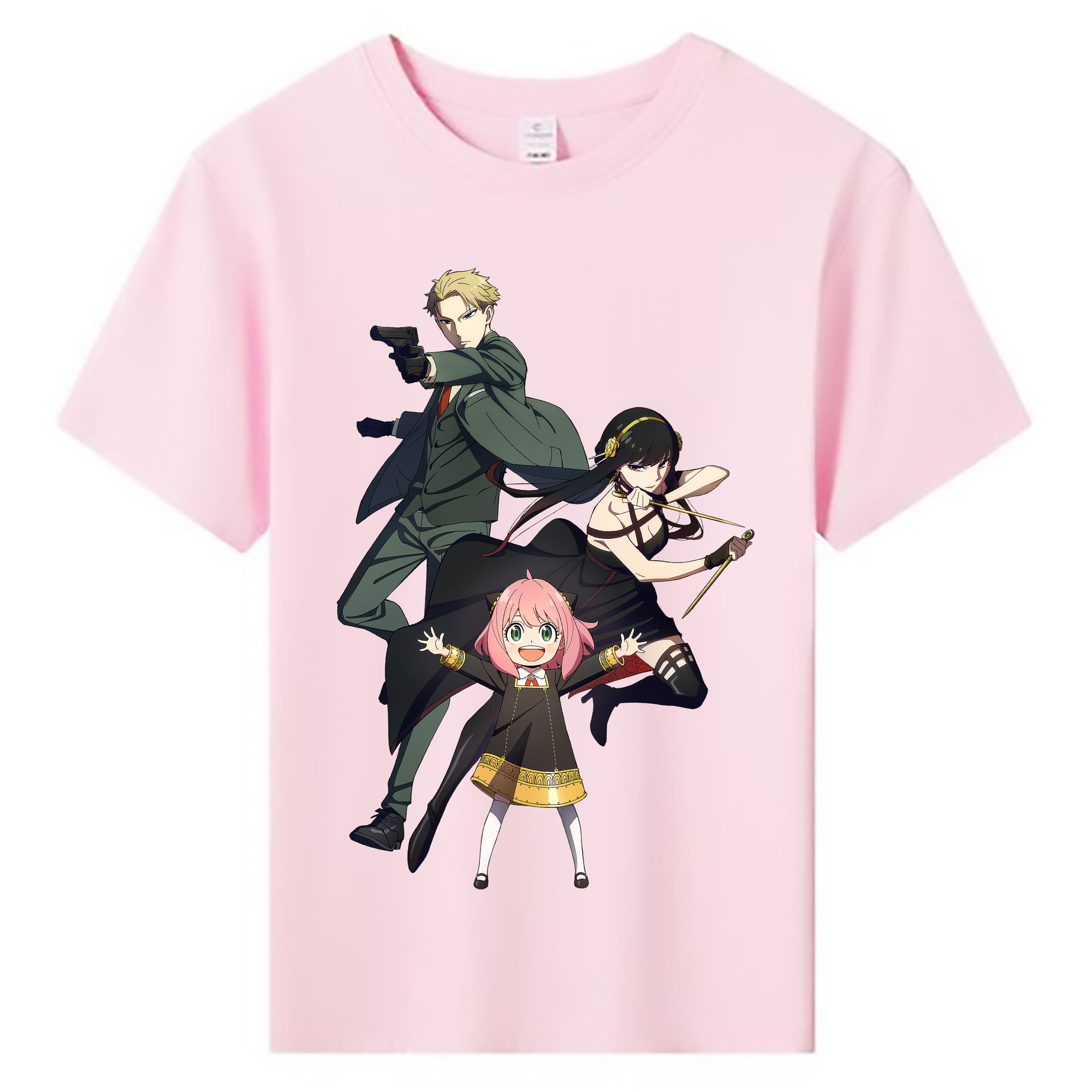 （画像用） SPY×FAMILY间谍家家酒 綿100％キッズTシャツ（フロントプリント）