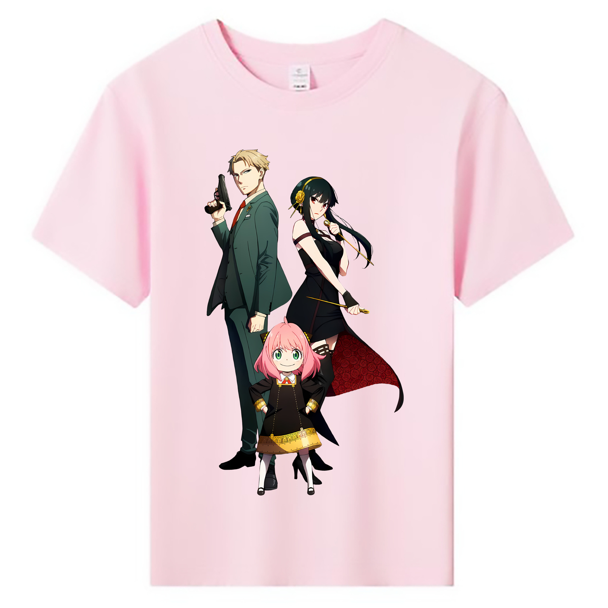 （画像用） SPY×FAMILY间谍家家酒 綿100％キッズTシャツ（フロントプリント）