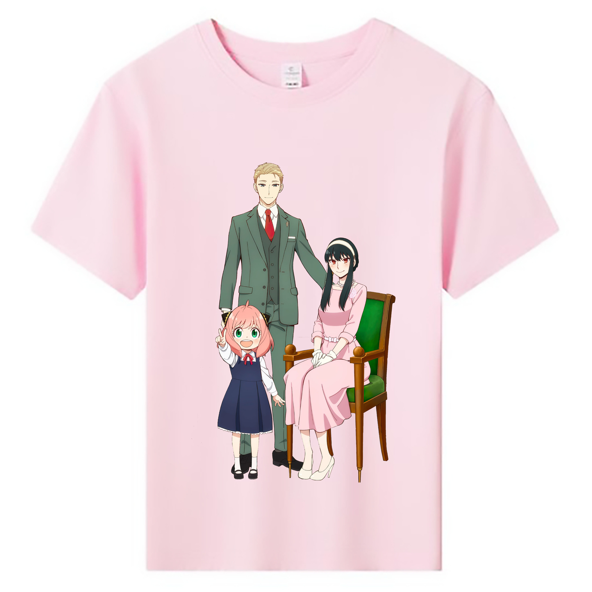 （画像用） SPY×FAMILY间谍家家酒 綿100％キッズTシャツ（フロントプリント）