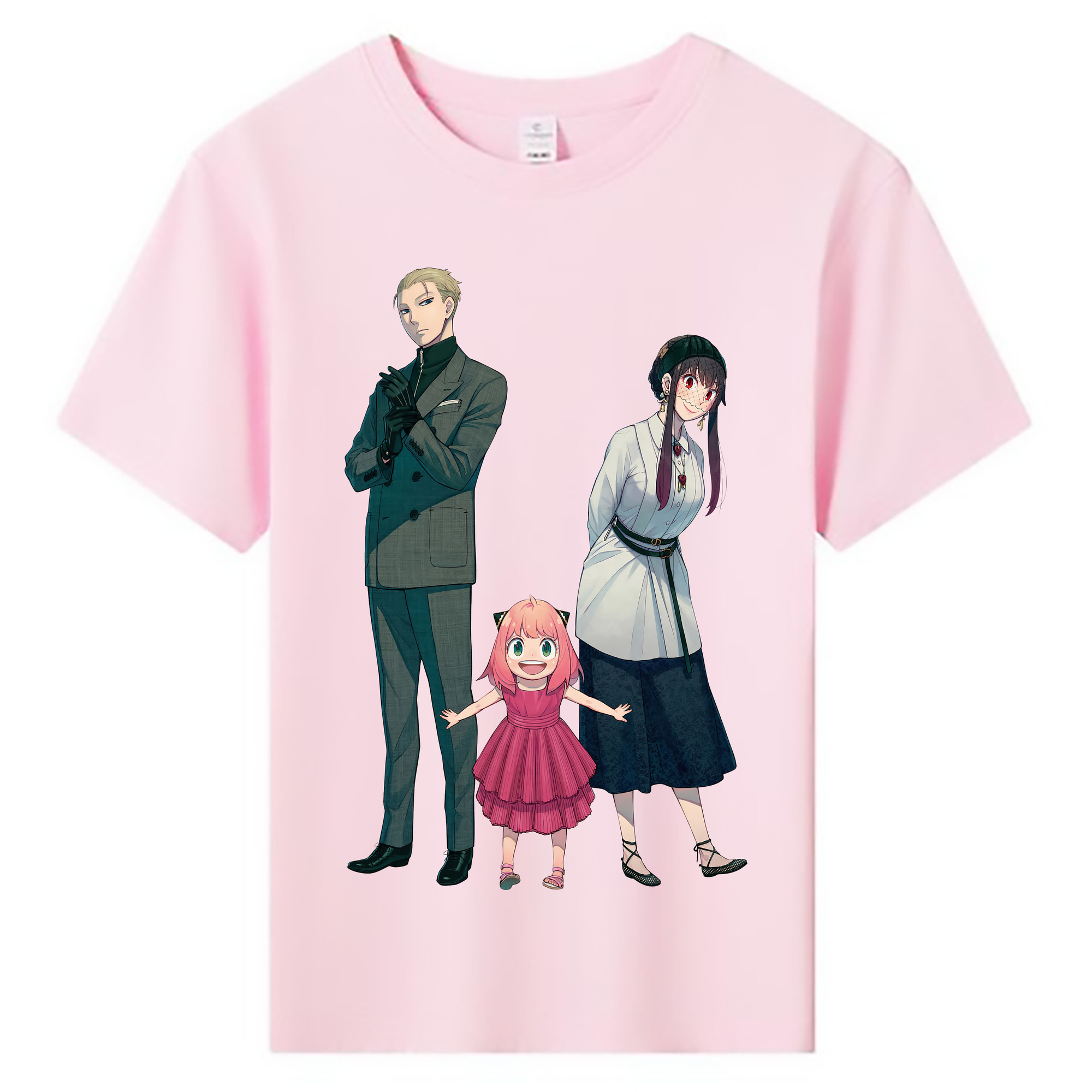 （画像用） SPY×FAMILY间谍家家酒 綿100％キッズTシャツ（フロントプリント）