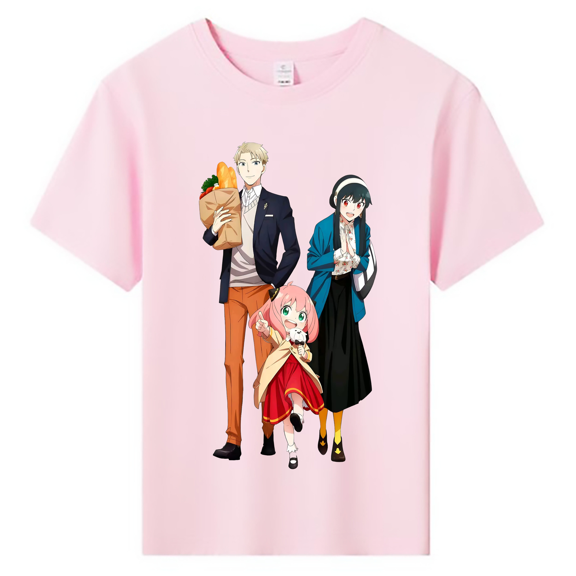 （画像用） SPY×FAMILY间谍家家酒 綿100％キッズTシャツ（フロントプリント）