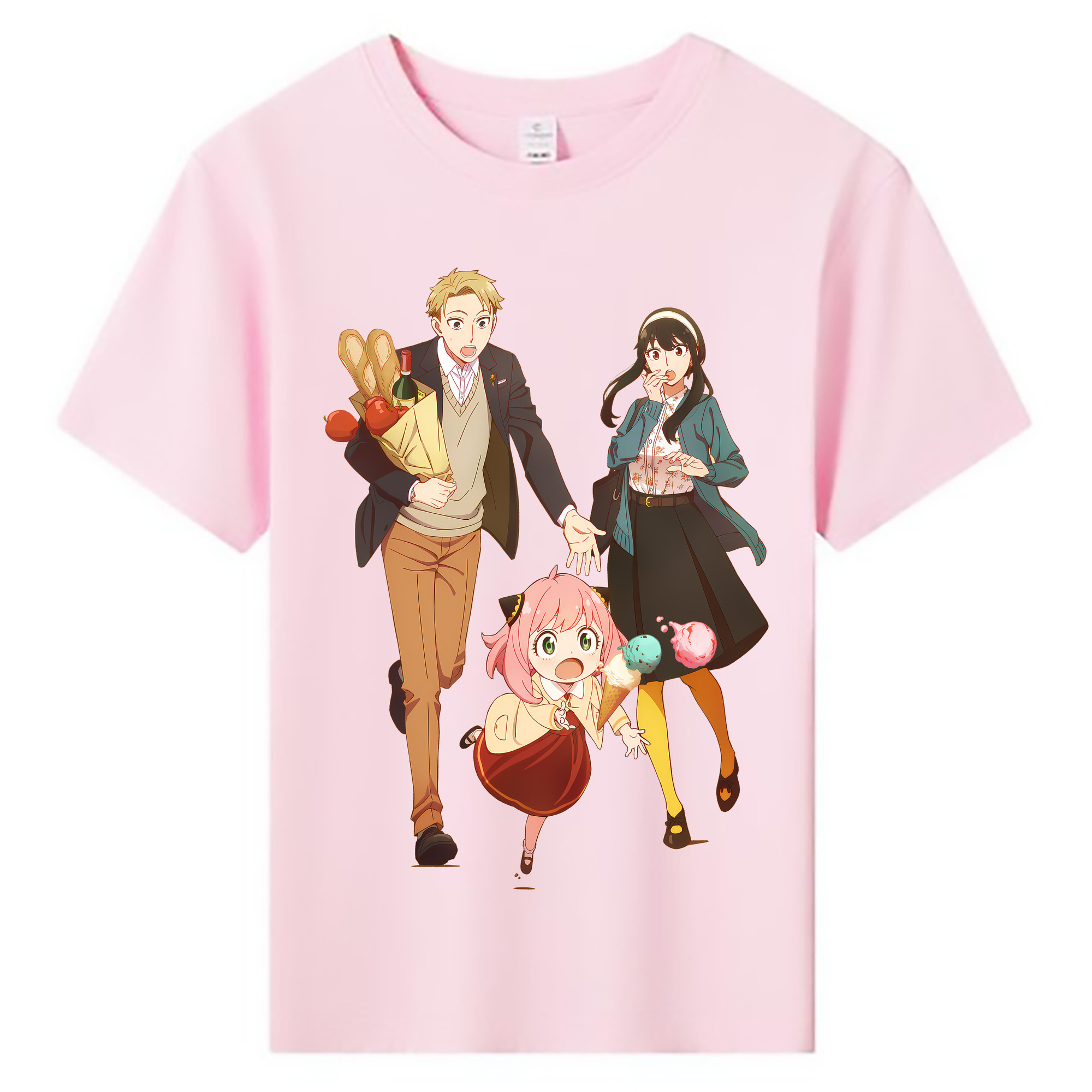 （画像用） SPY×FAMILY间谍家家酒 綿100％キッズTシャツ（フロントプリント）
