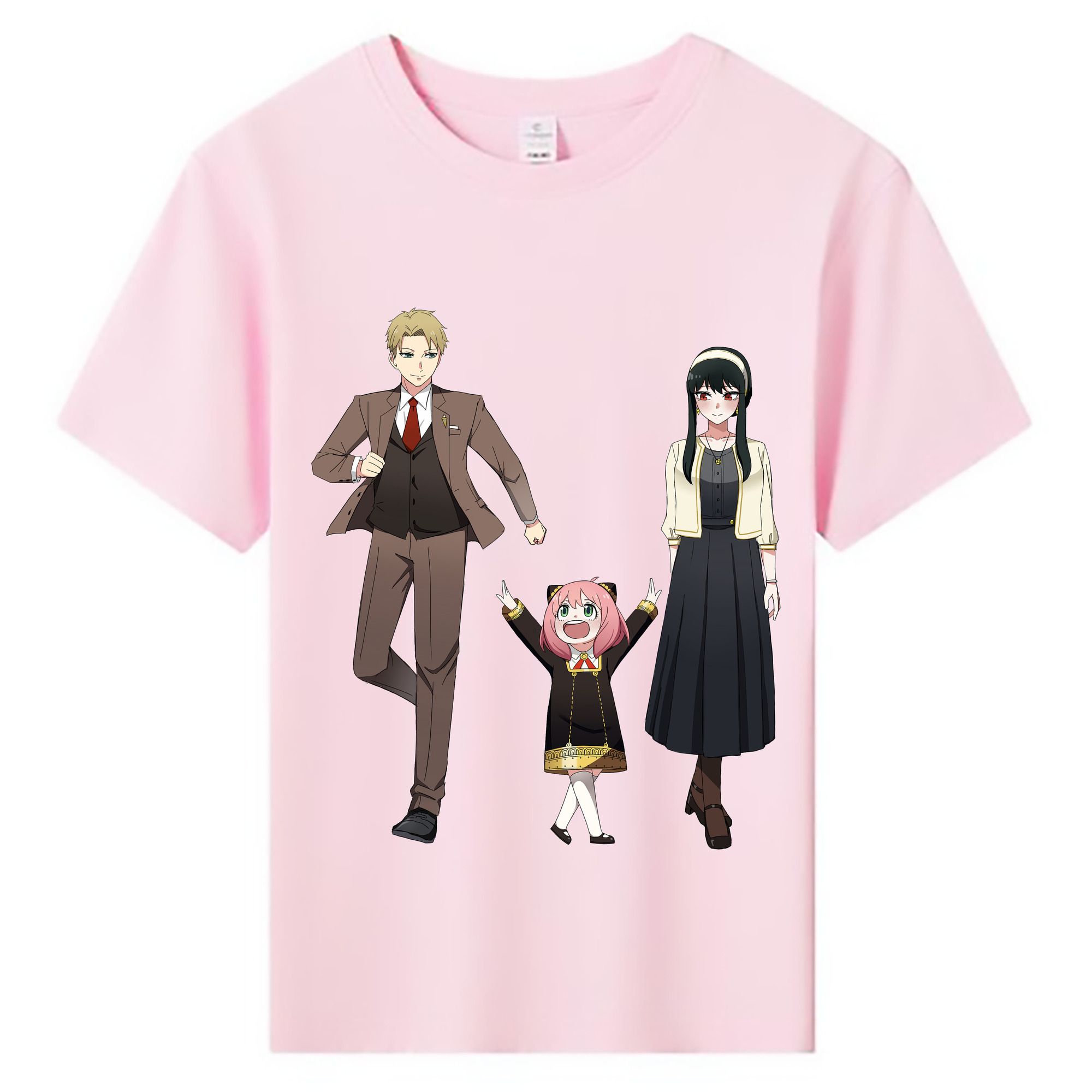 （画像用） SPY×FAMILY间谍家家酒 綿100％キッズTシャツ（フロントプリント）
