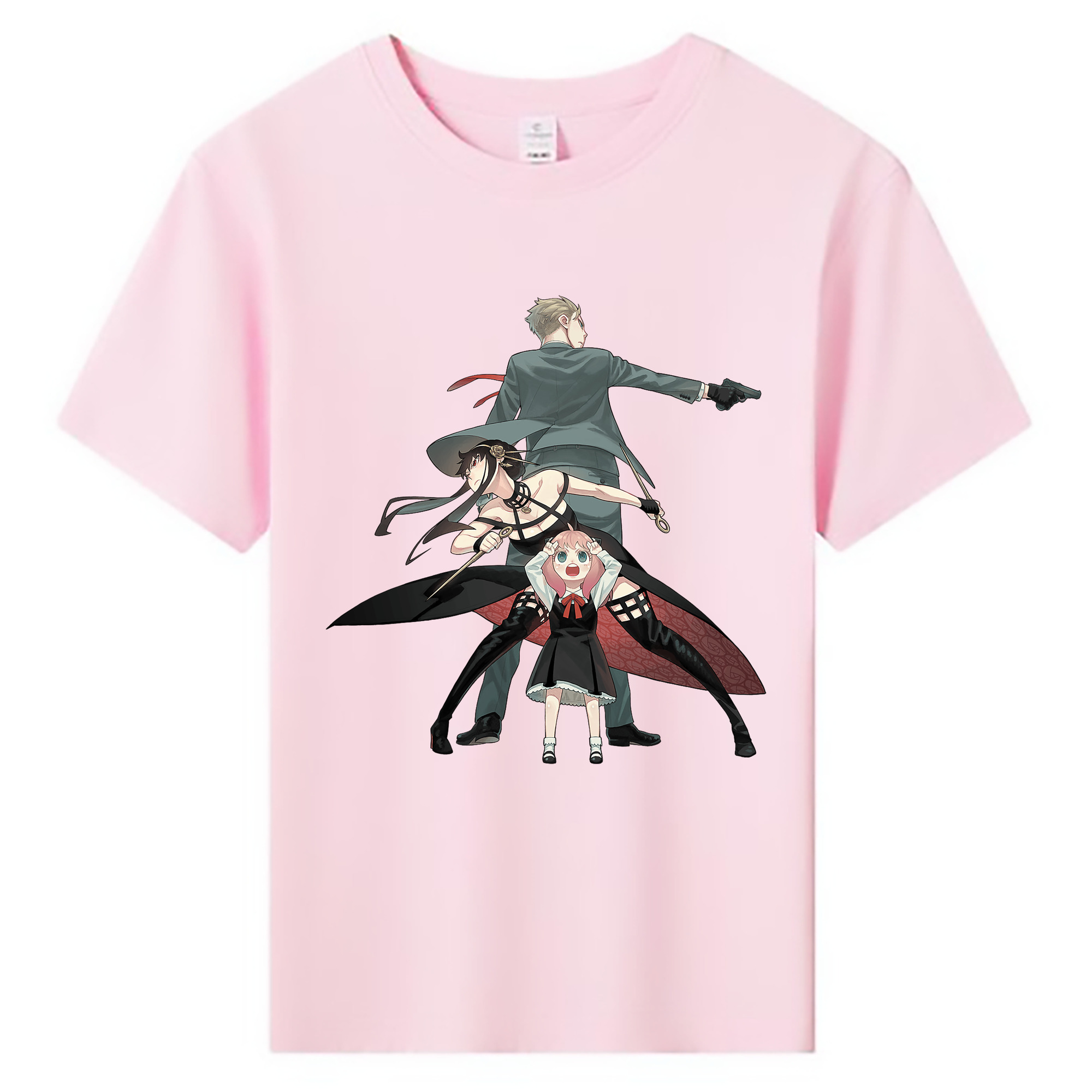 （画像用） SPY×FAMILY间谍家家酒 綿100％キッズTシャツ（フロントプリント）