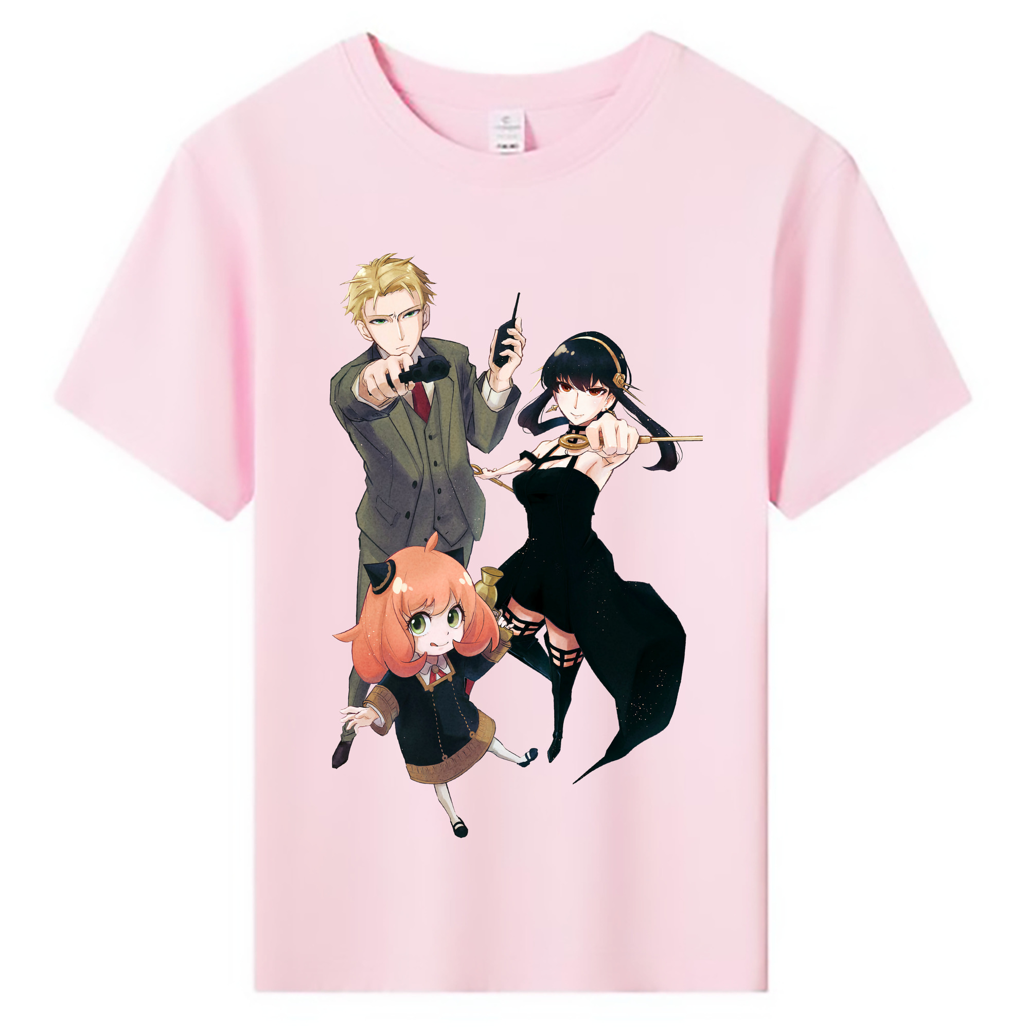 （画像用） SPY×FAMILY间谍家家酒 綿100％キッズTシャツ（フロントプリント）