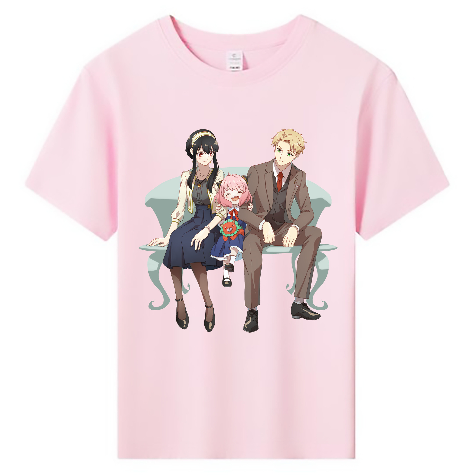（画像用） SPY×FAMILY间谍家家酒 綿100％キッズTシャツ（フロントプリント）