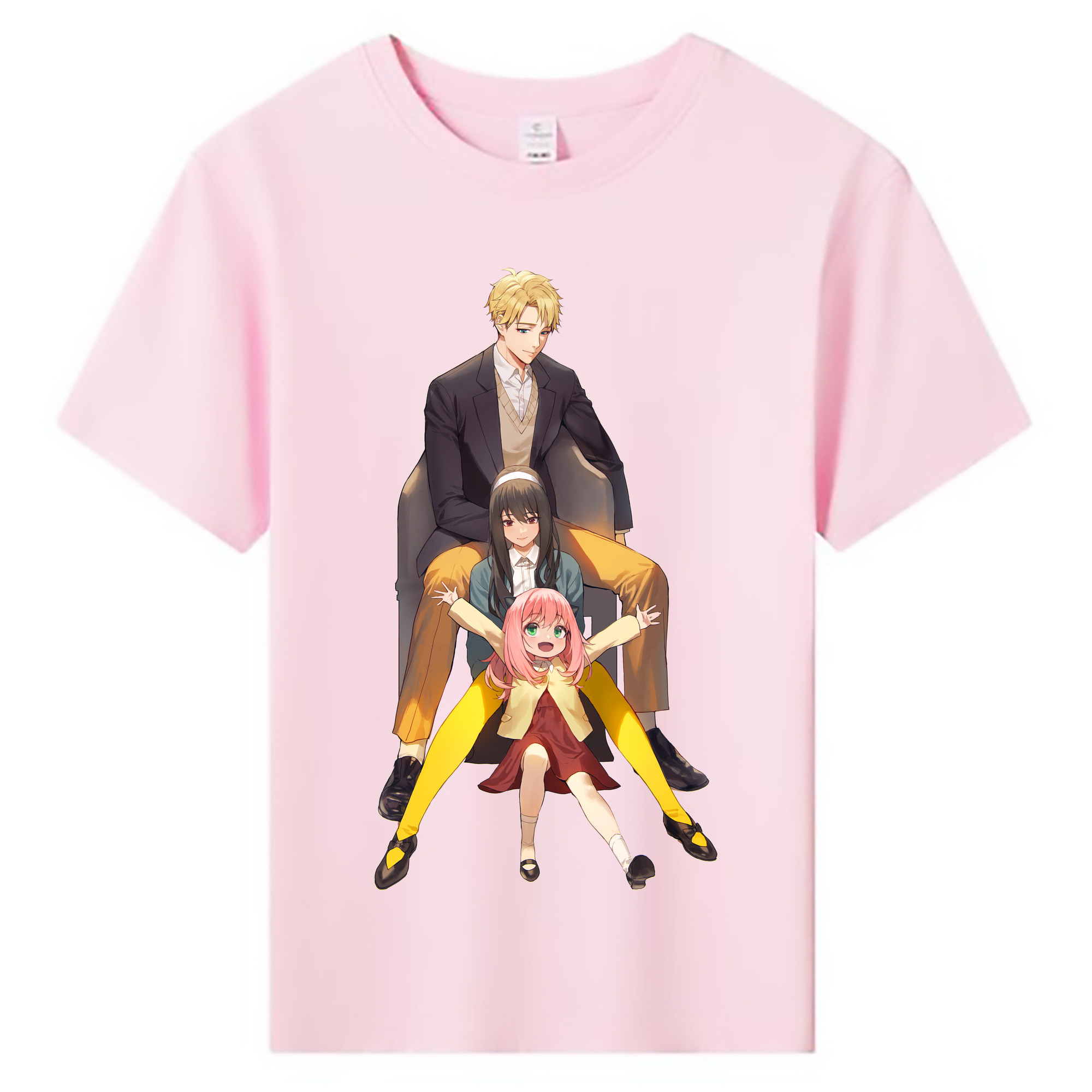 （画像用） SPY×FAMILY间谍家家酒 綿100％キッズTシャツ（フロントプリント）