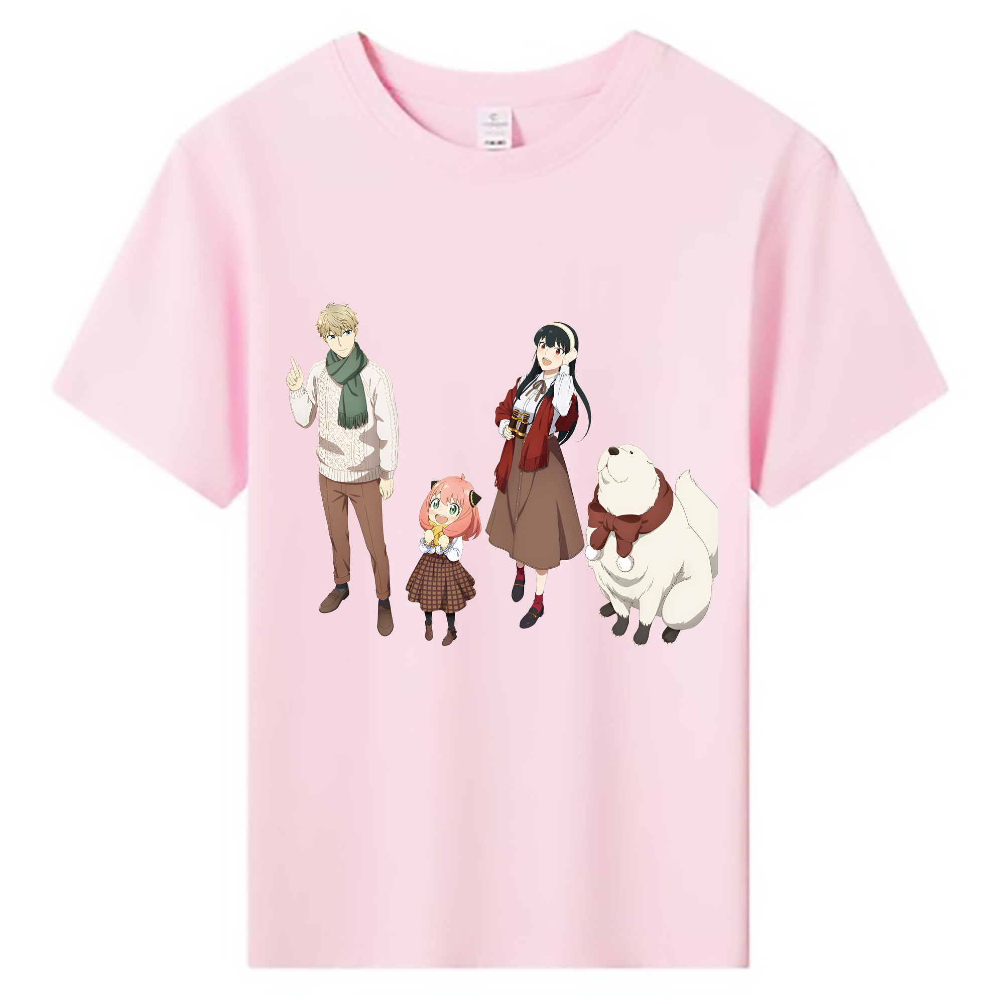 （画像用） SPY×FAMILY间谍家家酒 綿100％キッズTシャツ（フロントプリント）
