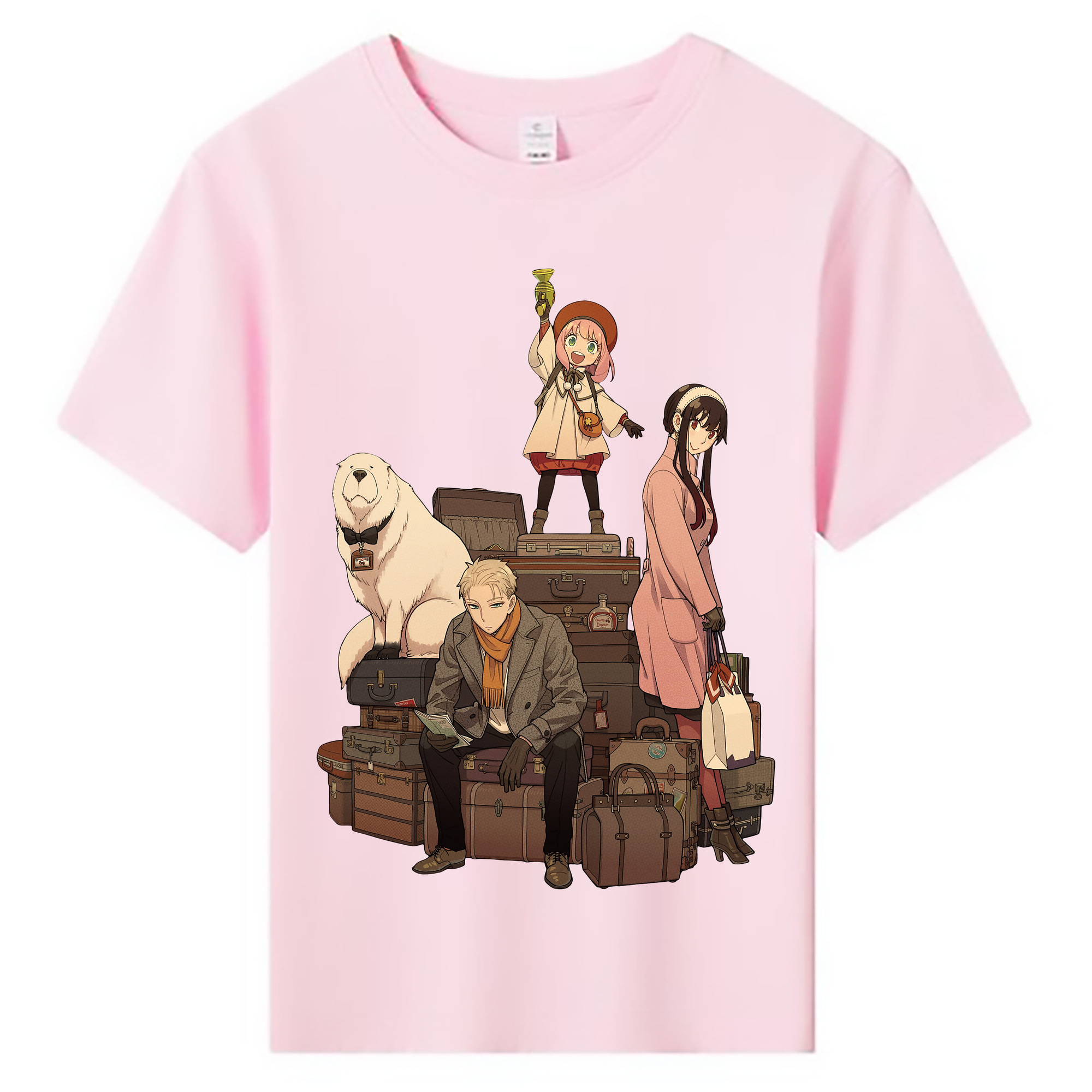 （画像用） SPY×FAMILY间谍家家酒 綿100％キッズTシャツ（フロントプリント）
