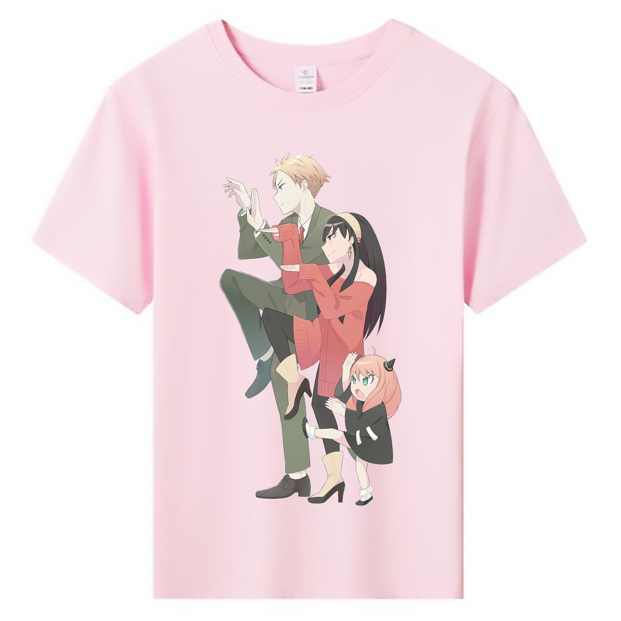 （画像用） SPY×FAMILY间谍家家酒 綿100％キッズTシャツ（フロントプリント）