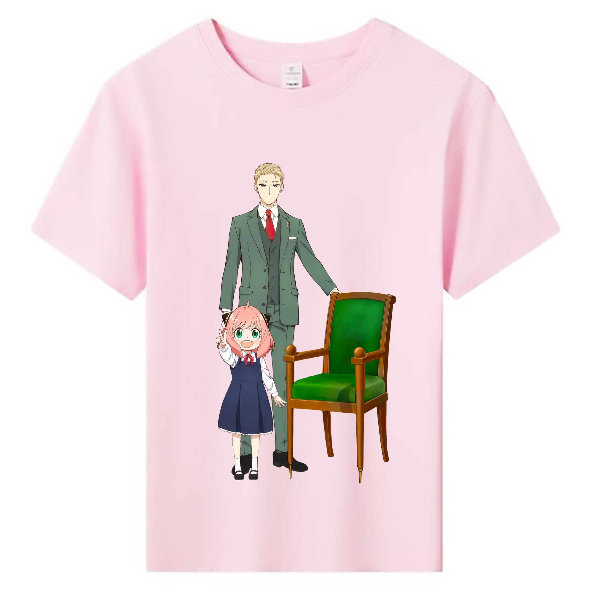 （画像用） SPY×FAMILY间谍家家酒 綿100％キッズTシャツ（フロントプリント）