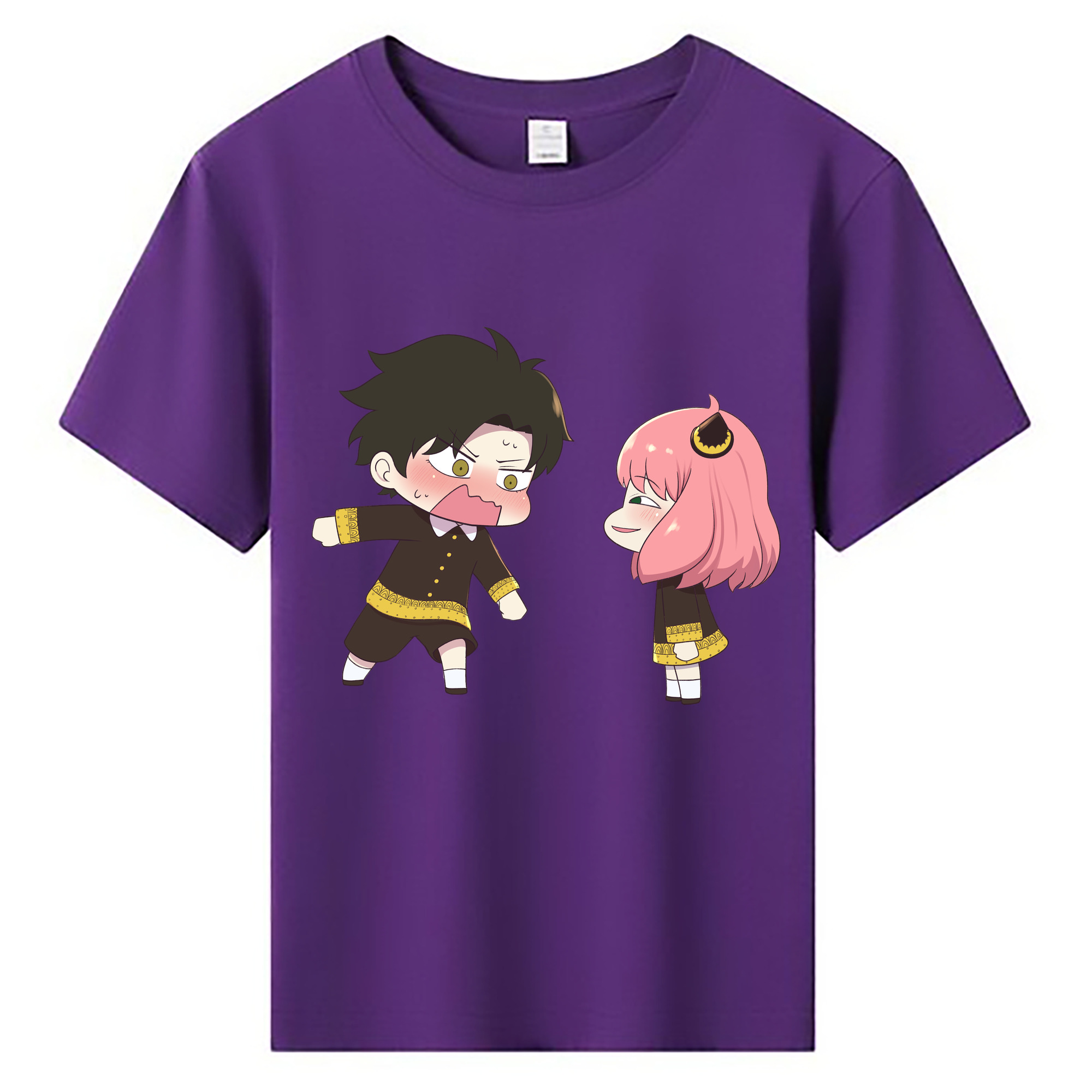（画像用） SPY×FAMILY间谍家家酒 綿100％キッズTシャツ（フロントプリント）