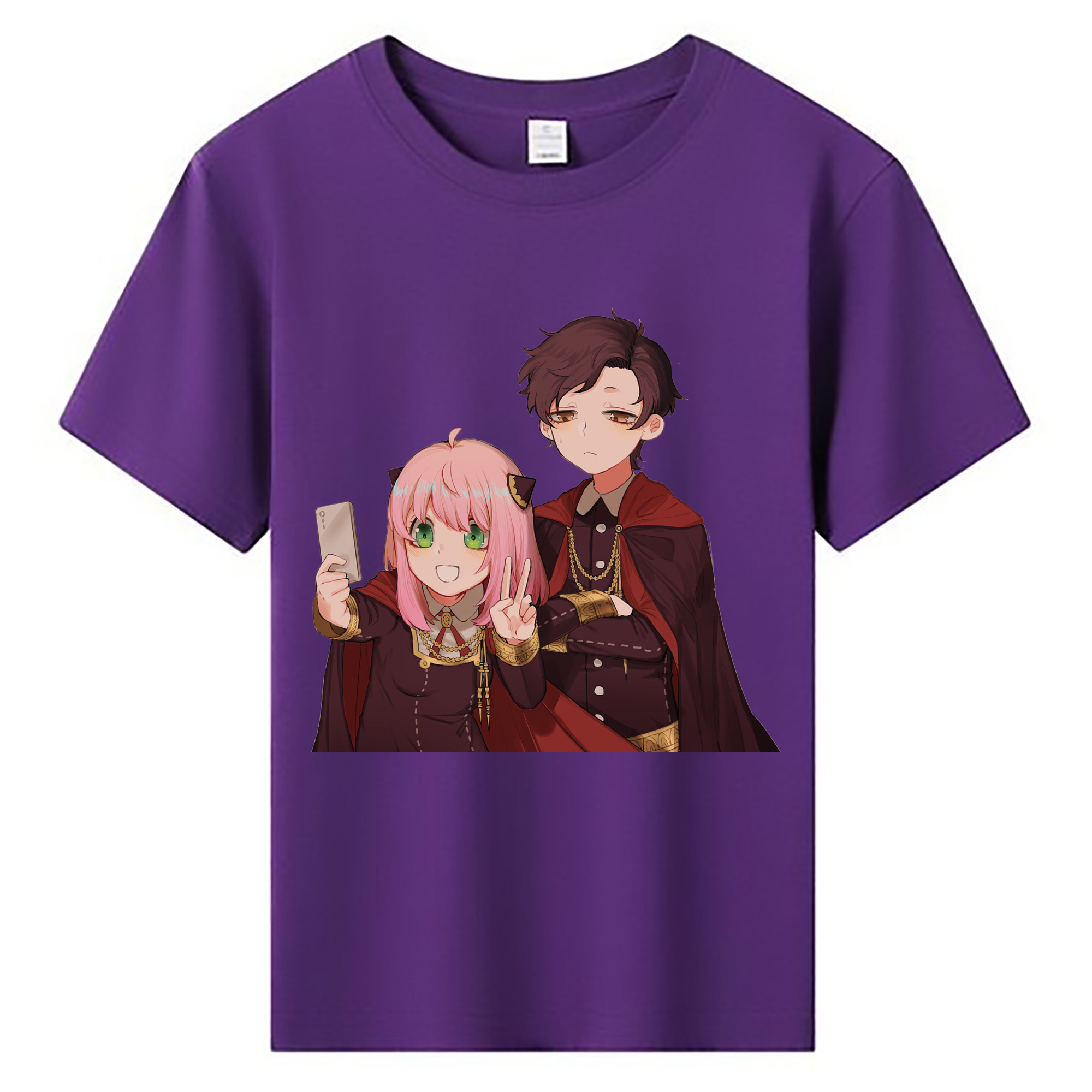 （画像用） SPY×FAMILY间谍家家酒 綿100％キッズTシャツ（フロントプリント）