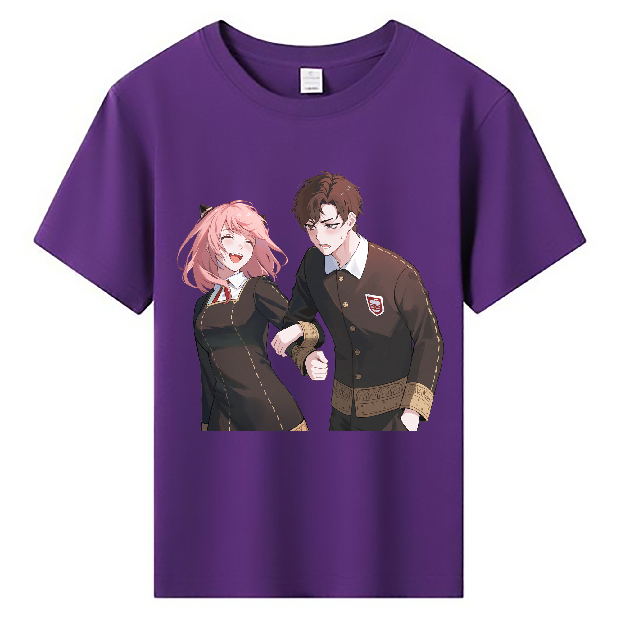 （画像用） SPY×FAMILY间谍家家酒 綿100％キッズTシャツ（フロントプリント）