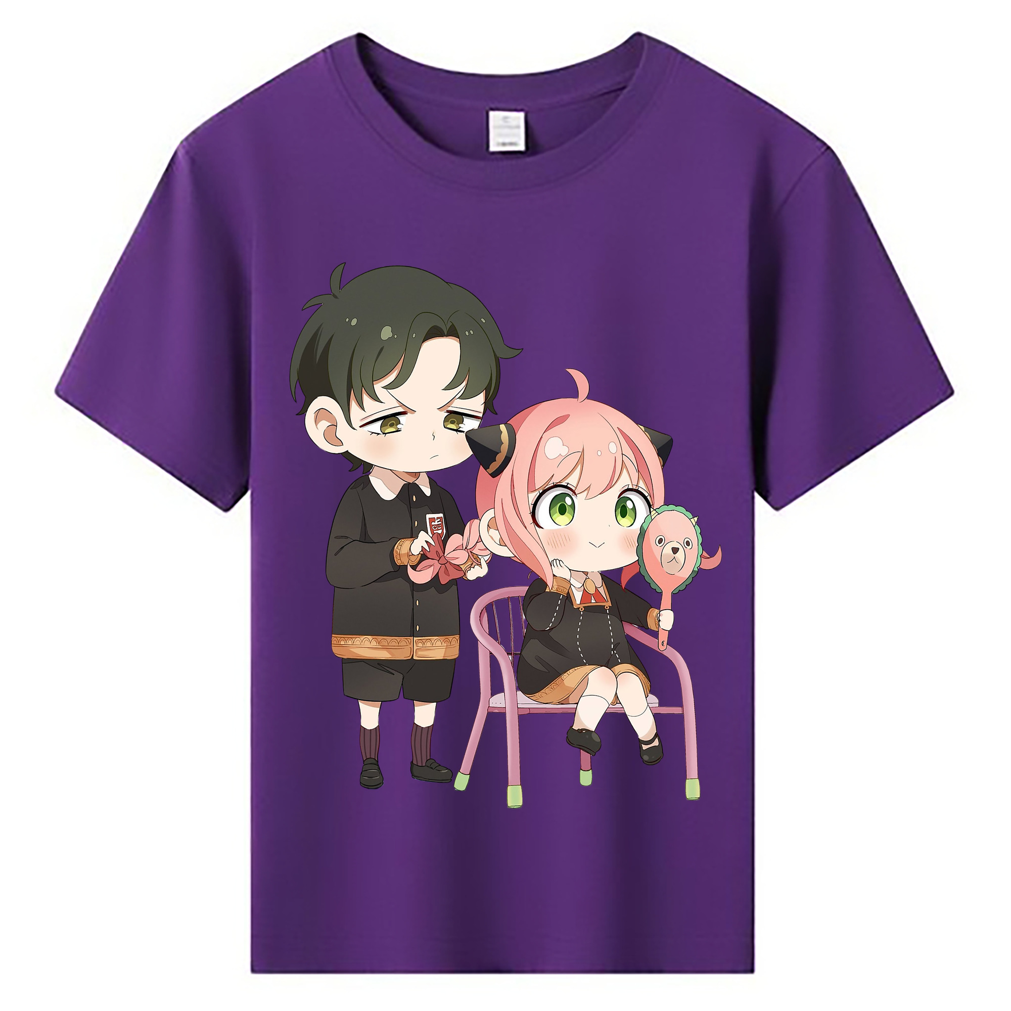 （画像用） SPY×FAMILY间谍家家酒 綿100％キッズTシャツ（フロントプリント）