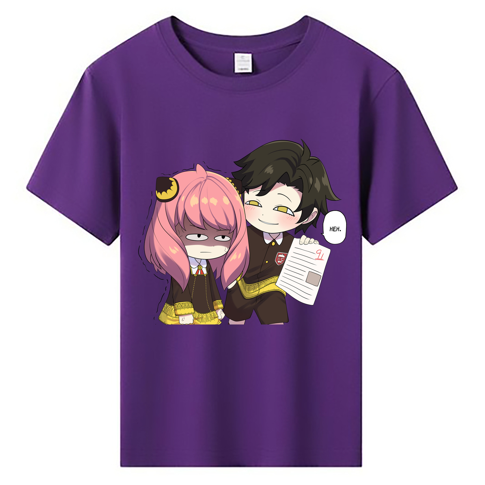 （画像用） SPY×FAMILY间谍家家酒 綿100％キッズTシャツ（フロントプリント）