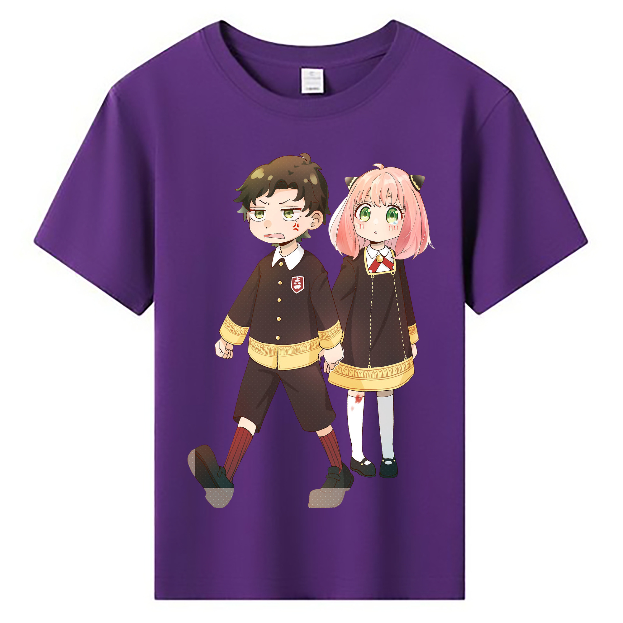 （画像用） SPY×FAMILY间谍家家酒 綿100％キッズTシャツ（フロントプリント）